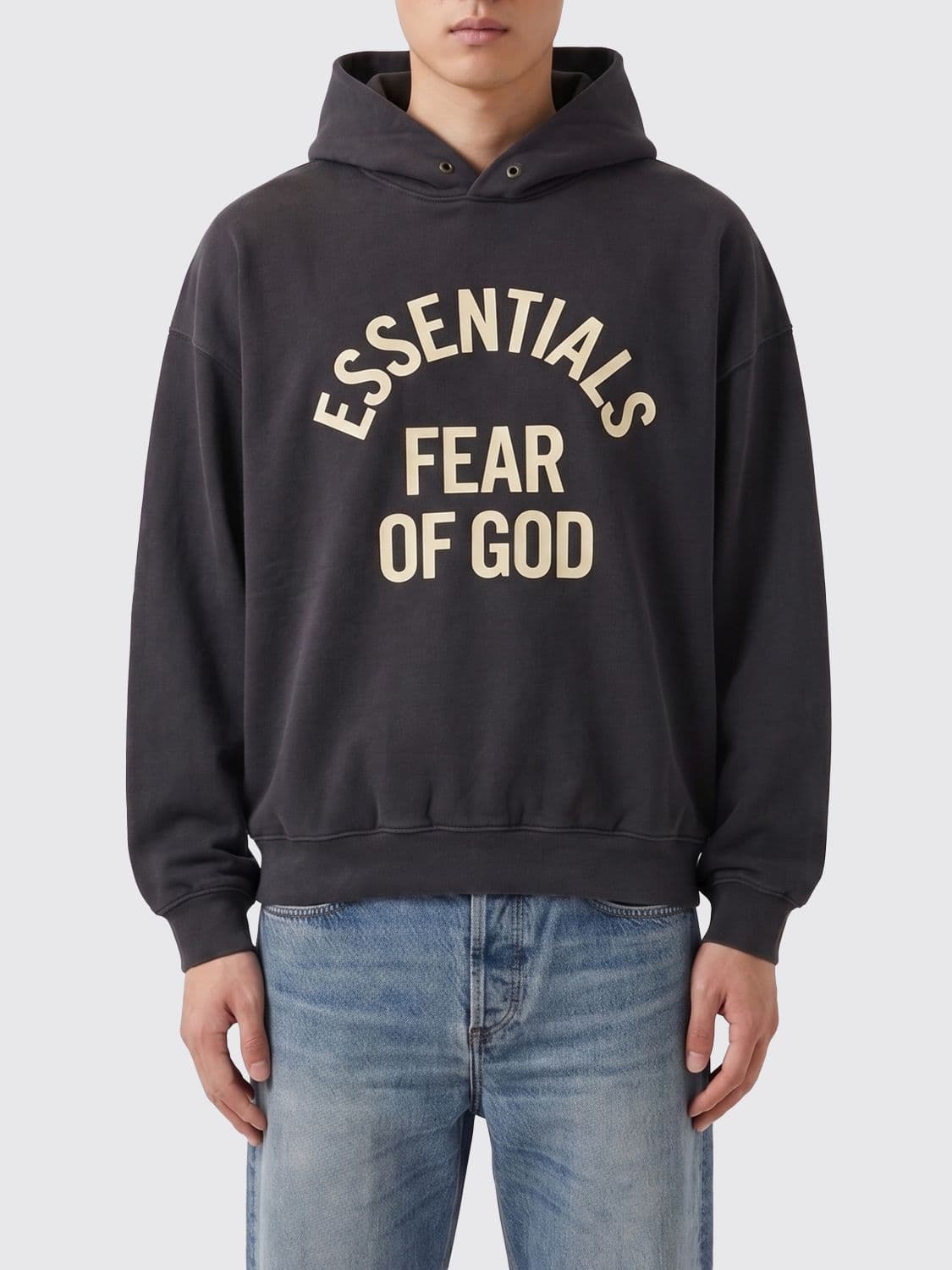 Fear Of God Essentials Relaxed Fit Cotton Hoodie with Logo