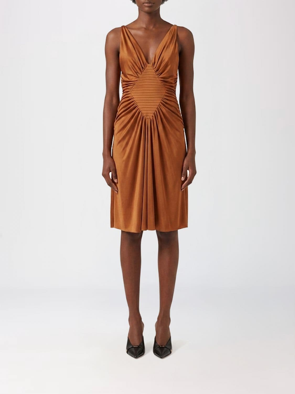 Versace Dress Woman color Tobacco · 40