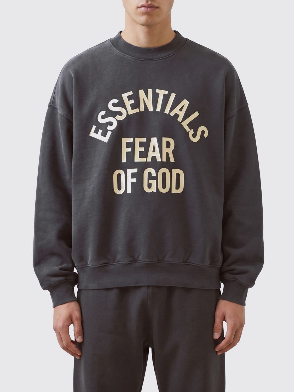 Fear Of God Essentials Relaxed Fit Cotton Jumper with Contrast Logo