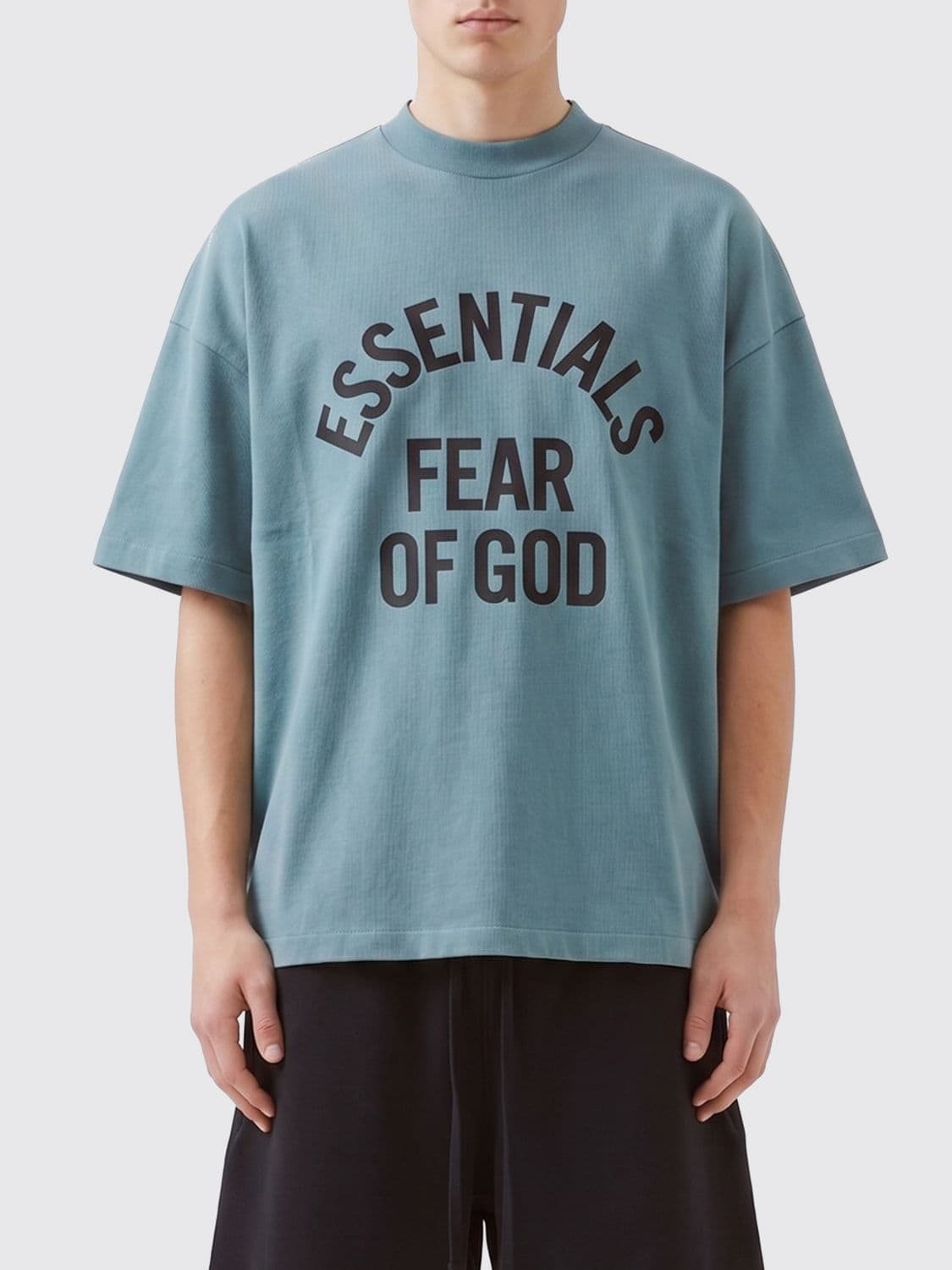 Fear Of God Essentials Relaxed Fit Cotton T-Shirt with Contrast Logo