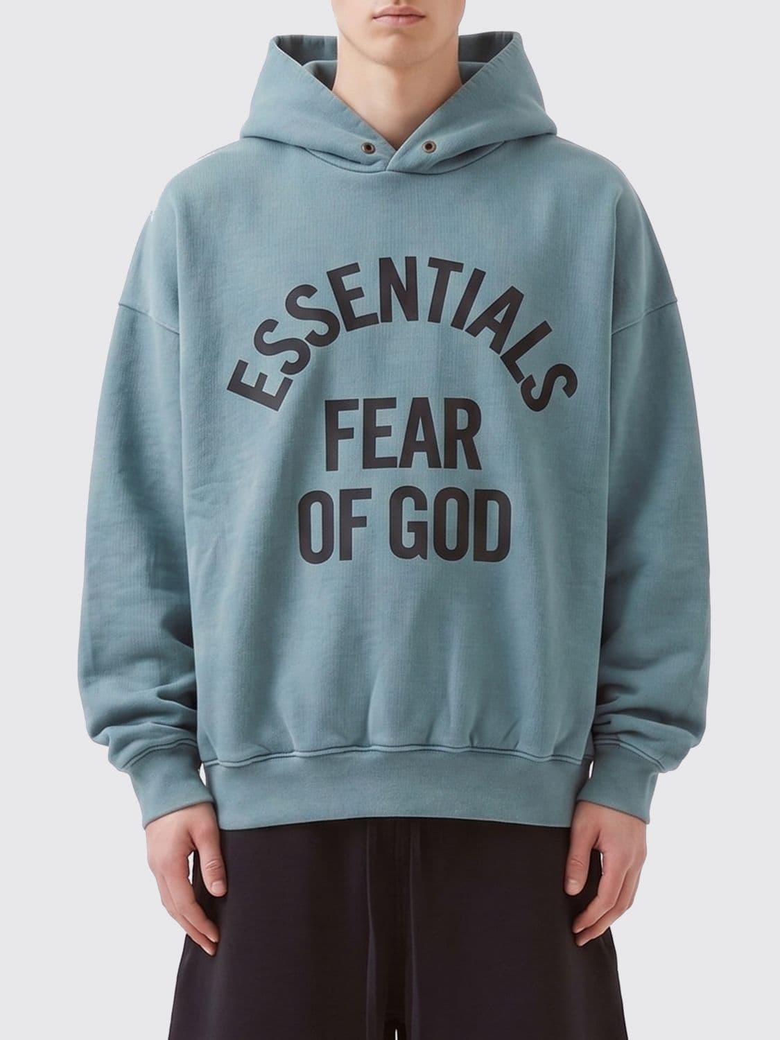 Fear Of God Essentials Relaxed Fit Cotton Hoodie with Logo