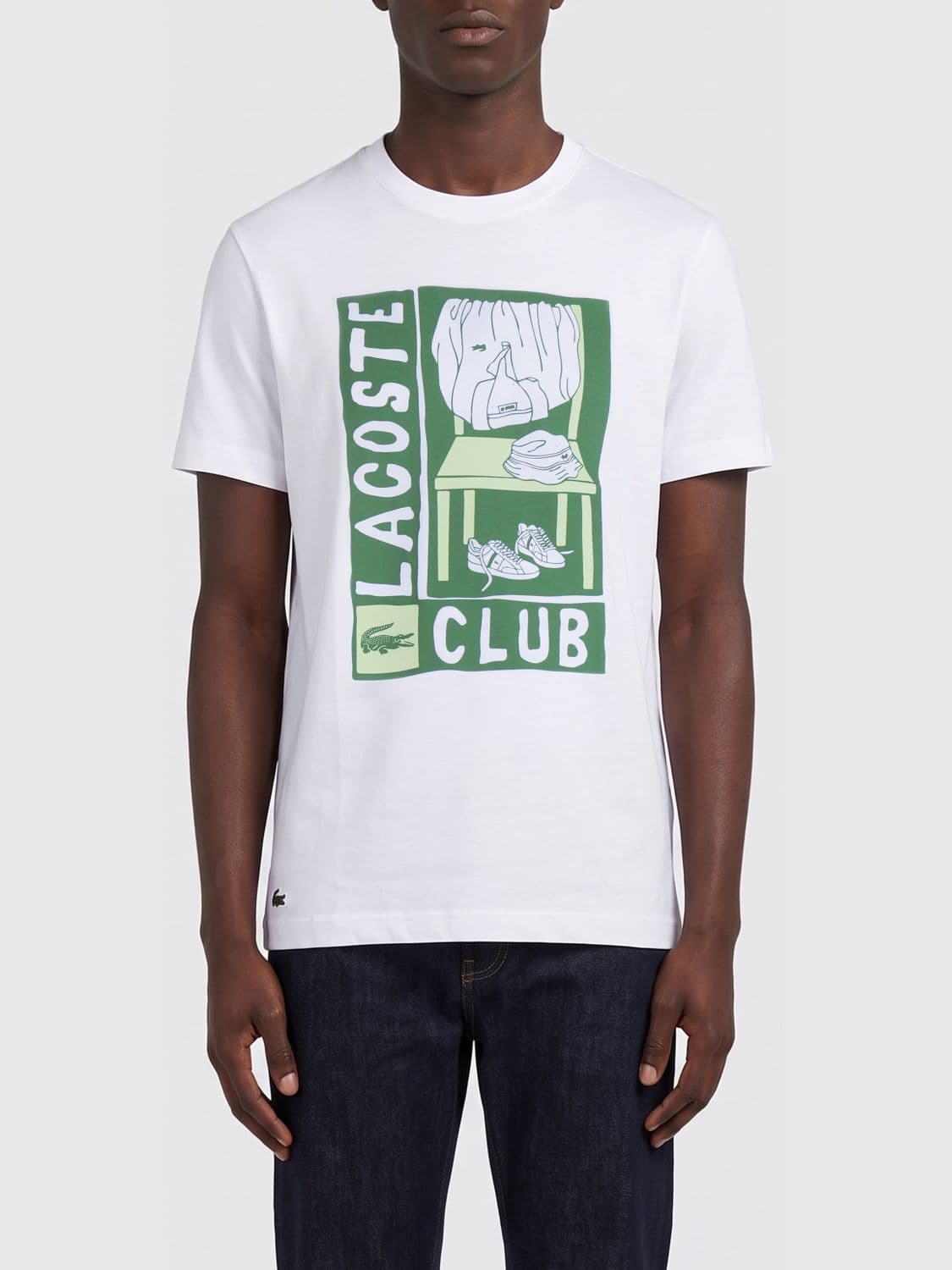 Lacoste Printed Cotton Blend T-shirt