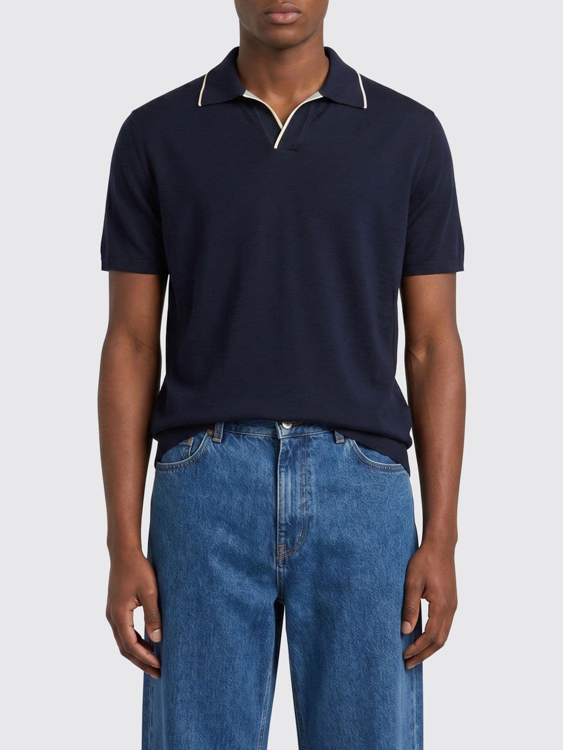 Paul & Shark Cotton and Silk Polo Shirt
