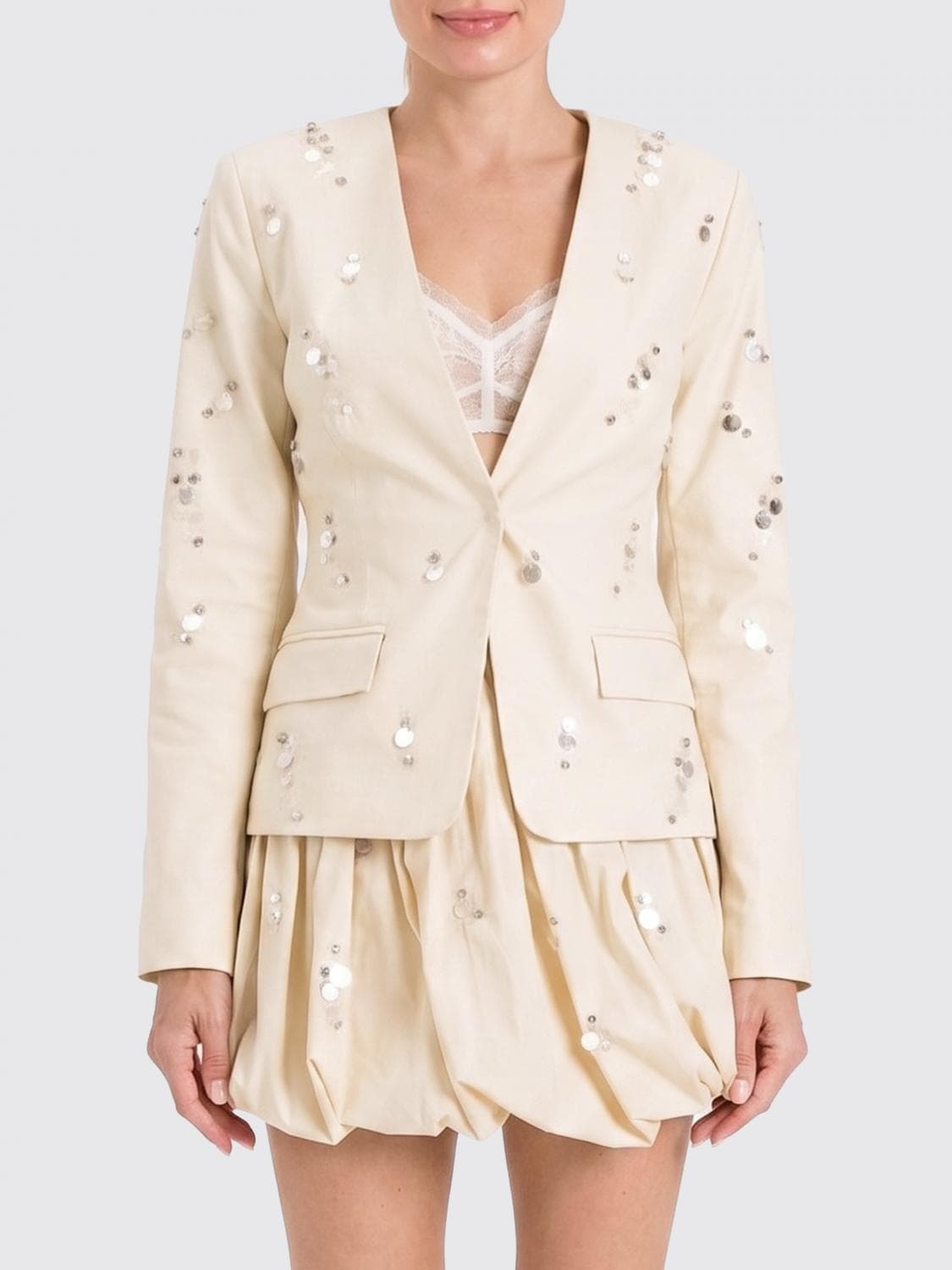 Actitude Twinset Cotton Blazer With Sequins