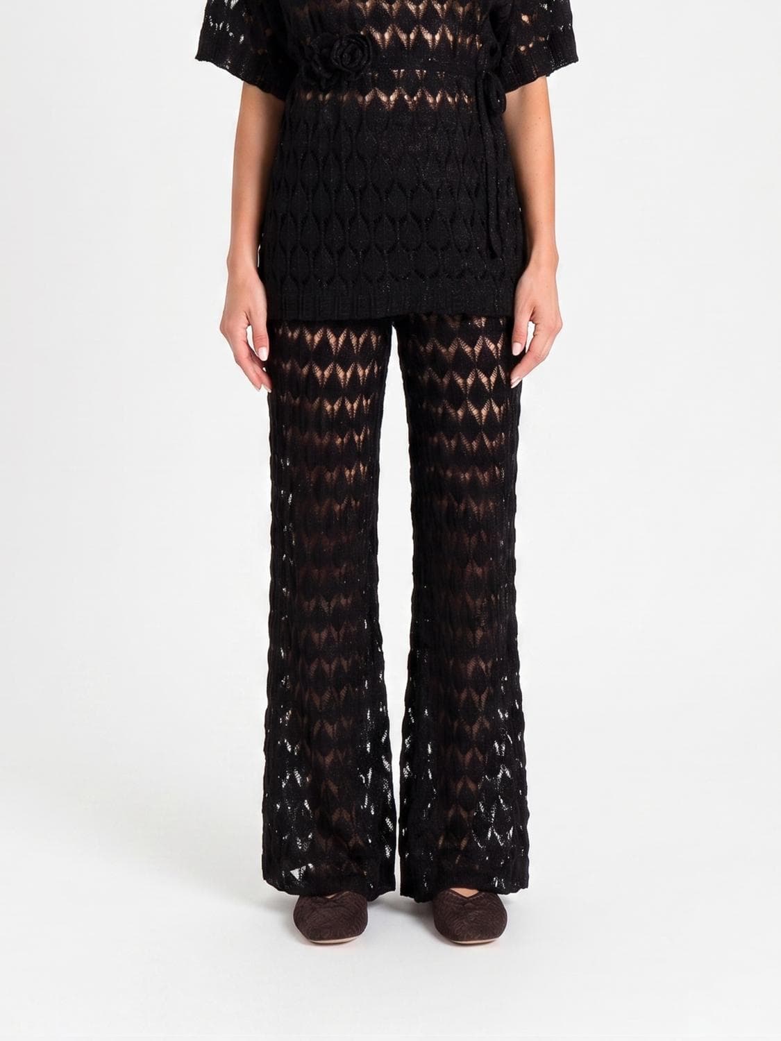 Twinset U & b Viscose Blend Trousers