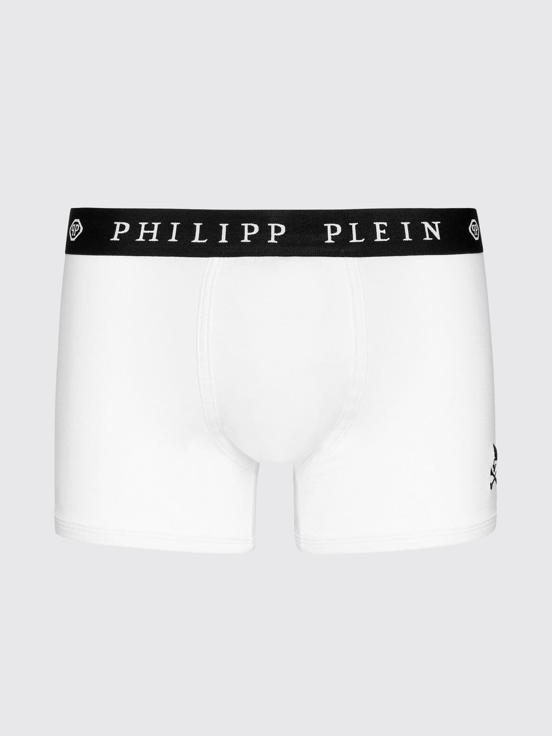 Philipp Plein Stretch Cotton Boxers With Logo
