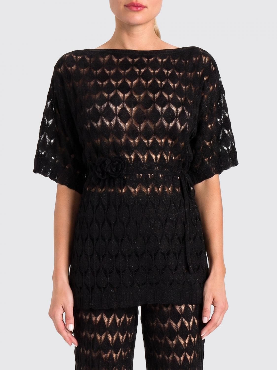 Twinset U & b Perforated Viscose Knit