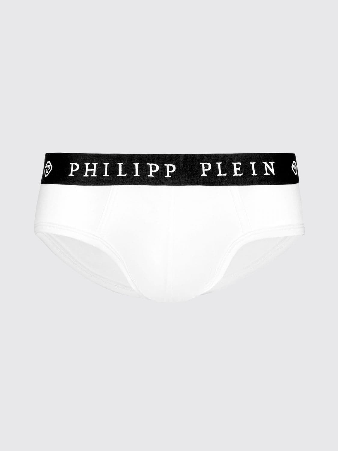 Philipp Plein Stretch Cotton Briefs With Logo