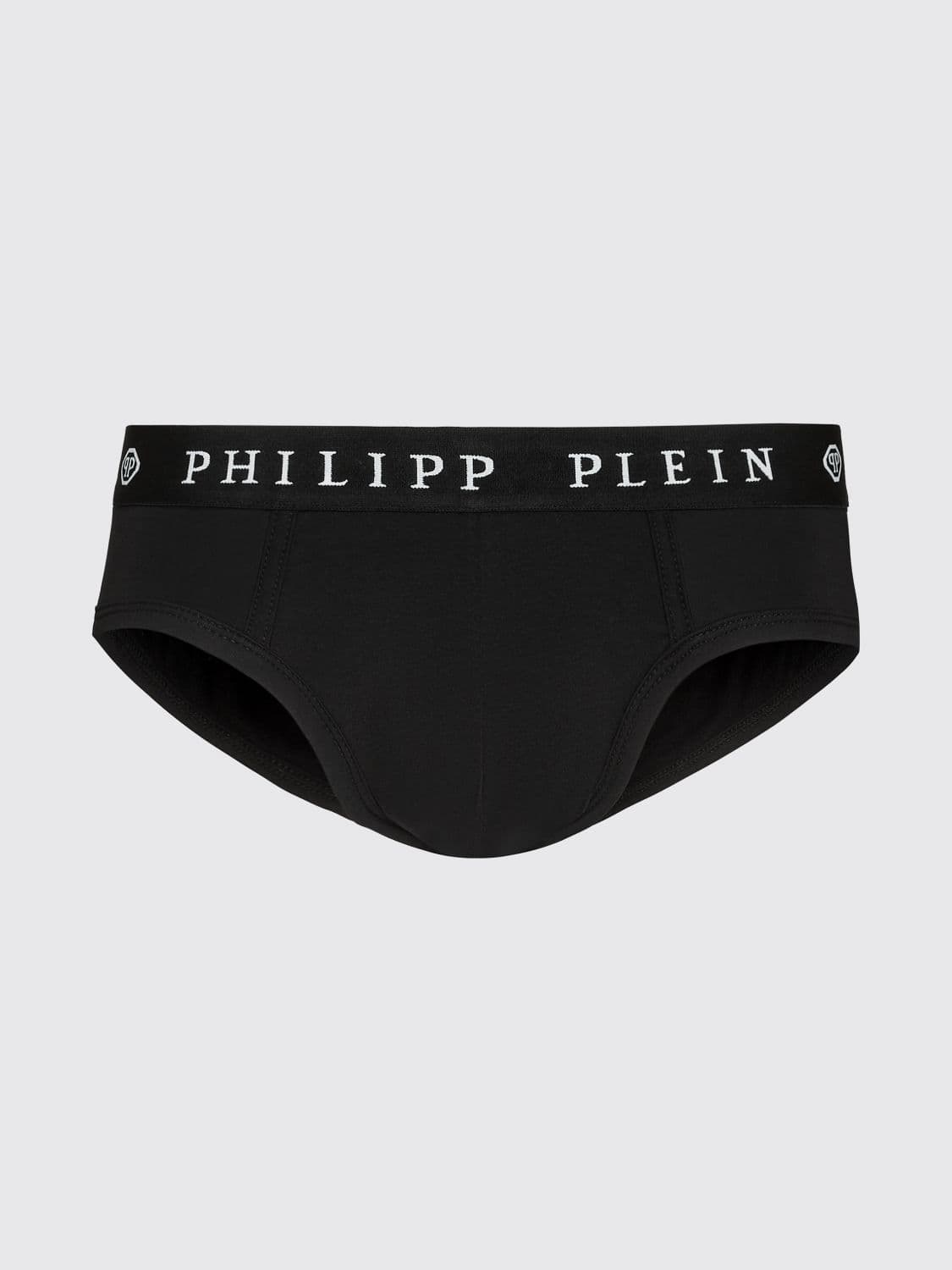 Philipp Plein Stretch Cotton Briefs With Logo