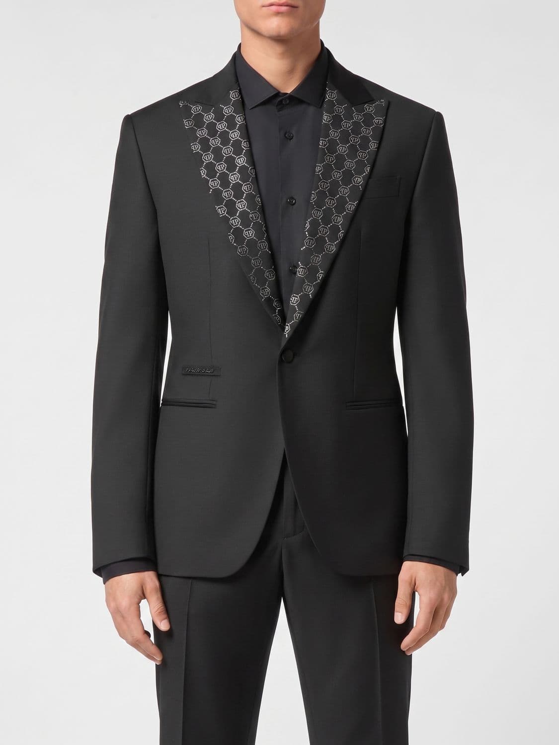 Philipp Plein Single-Breasted Wool Blazer PP