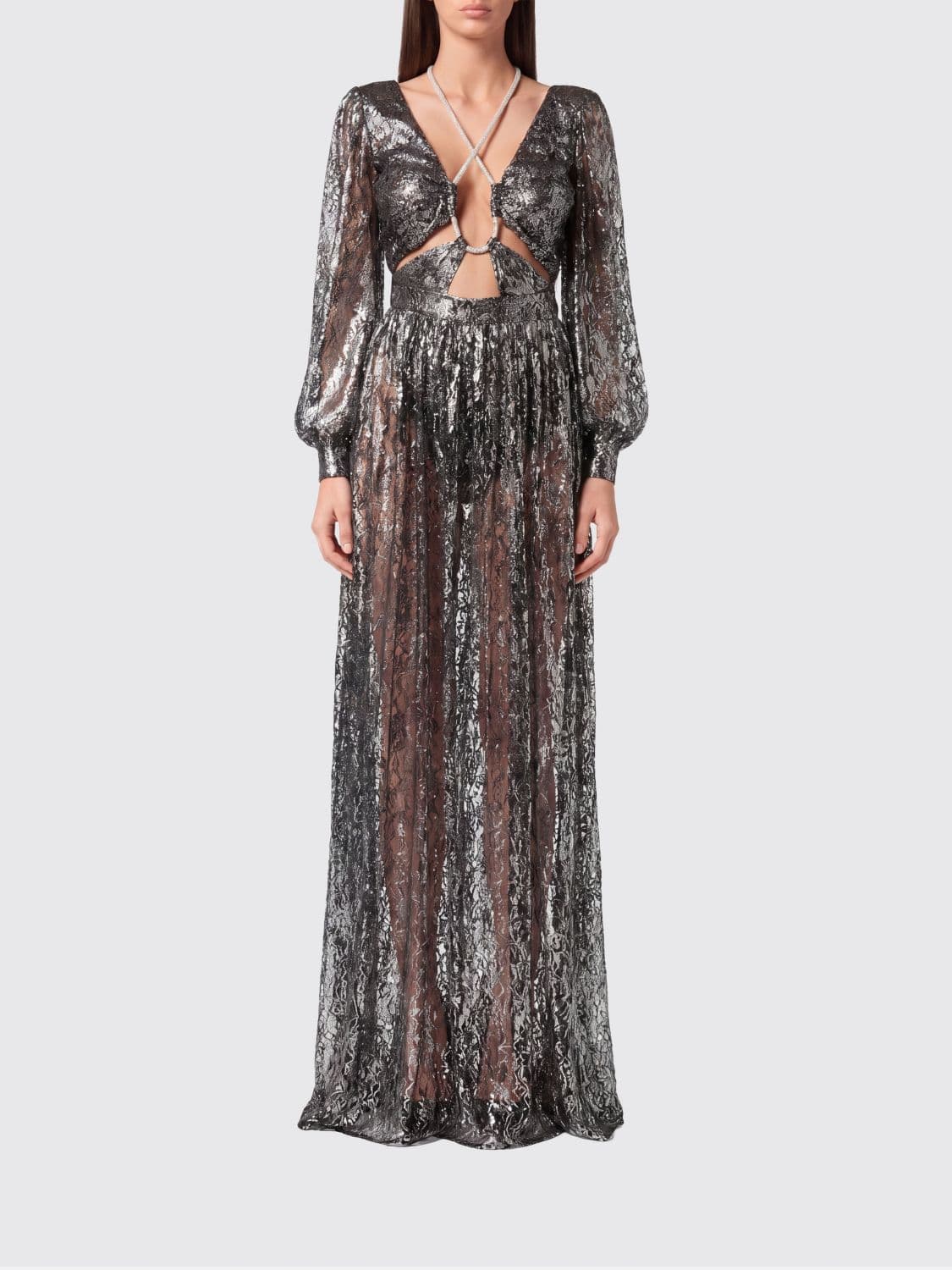 Philipp Plein Lace Long Dress