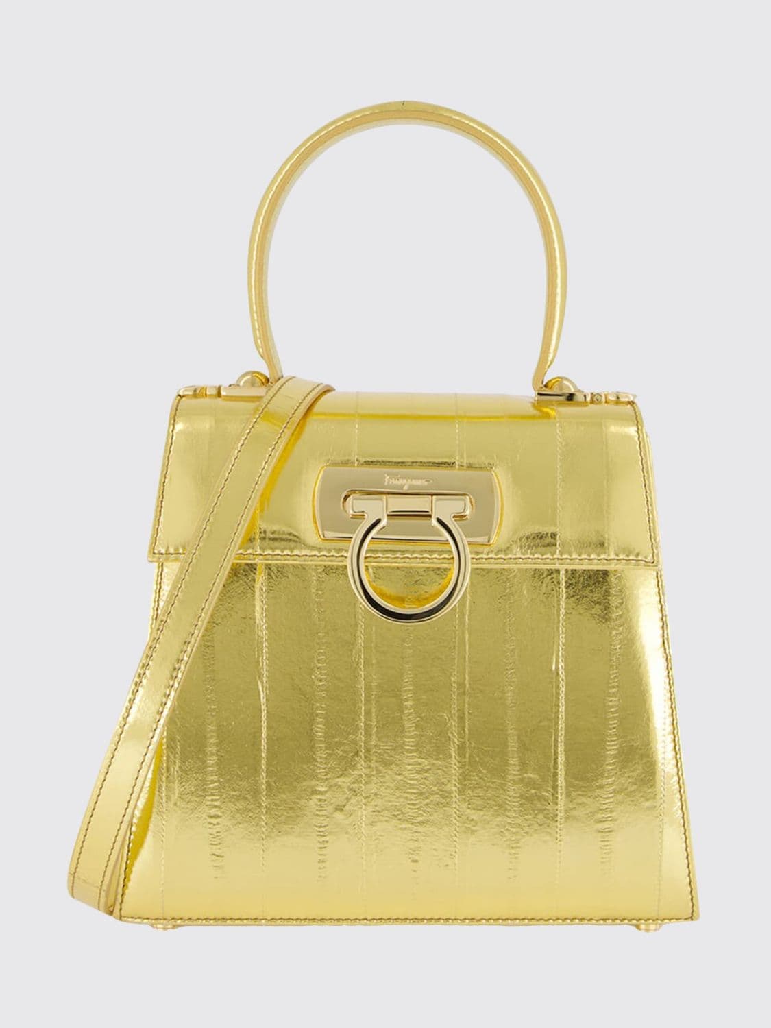 Ferragamo Laminated Leather Bag