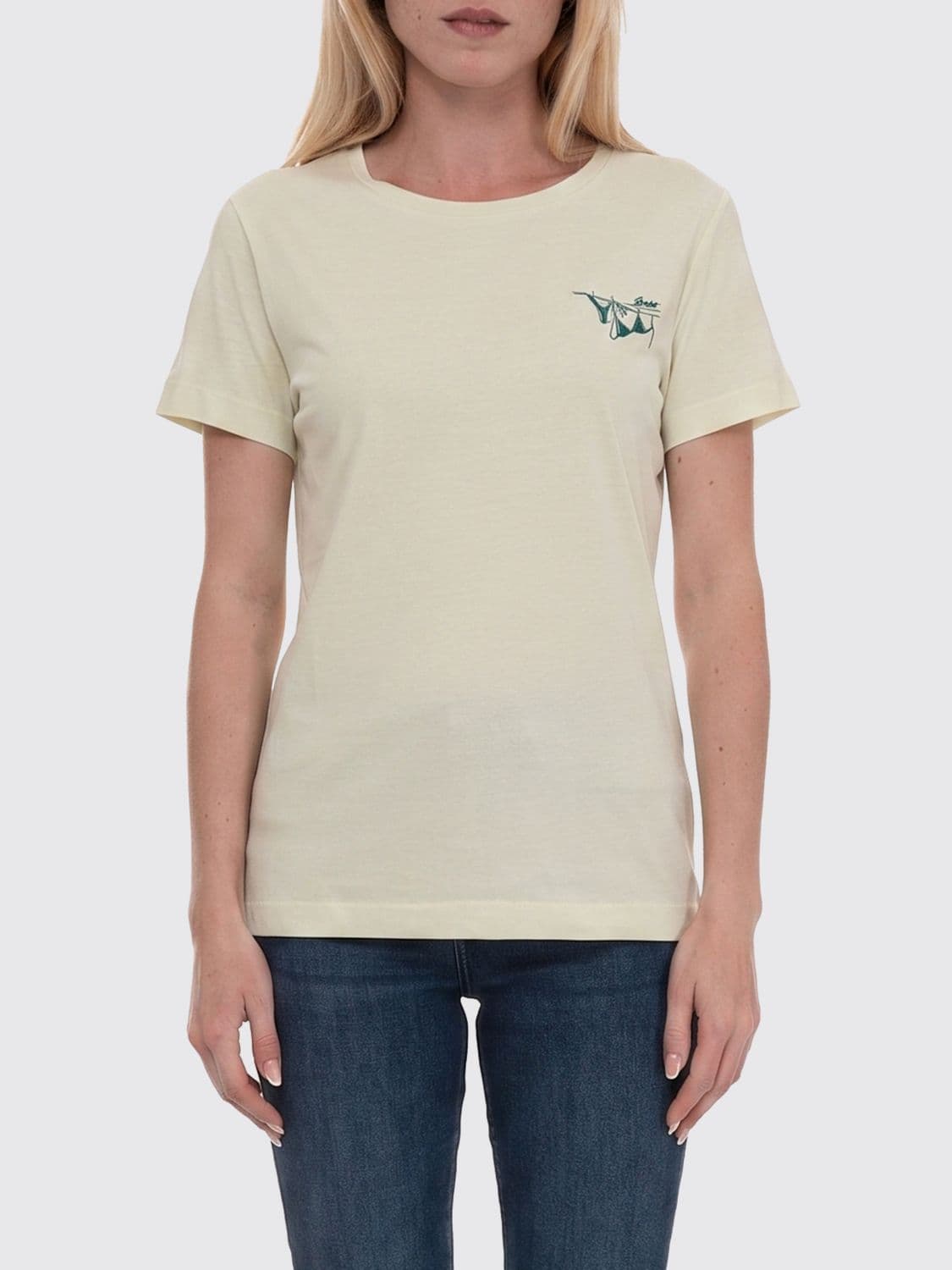 Boss Cotton T-shirts with Mini Logo