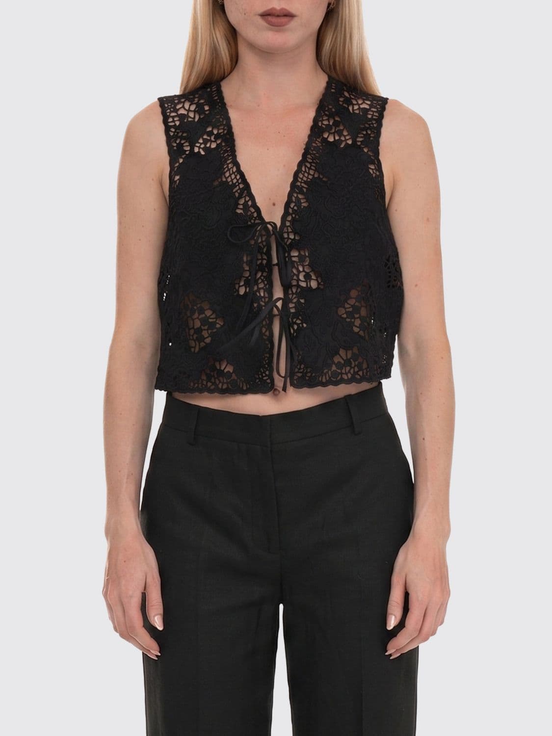 Boss Crochet Ramie Vest