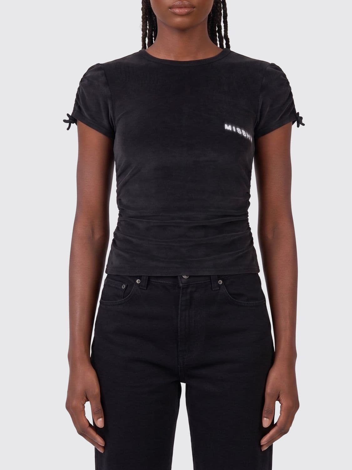 Misbhv Cotton and Silk Blend Crew-Neck T-Shirt