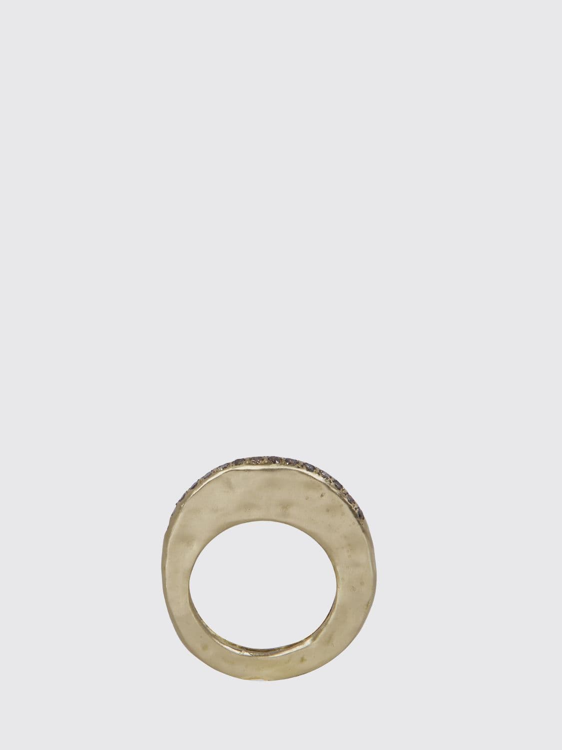 Rosa Maria Chromed Silver Ring with Set Stones