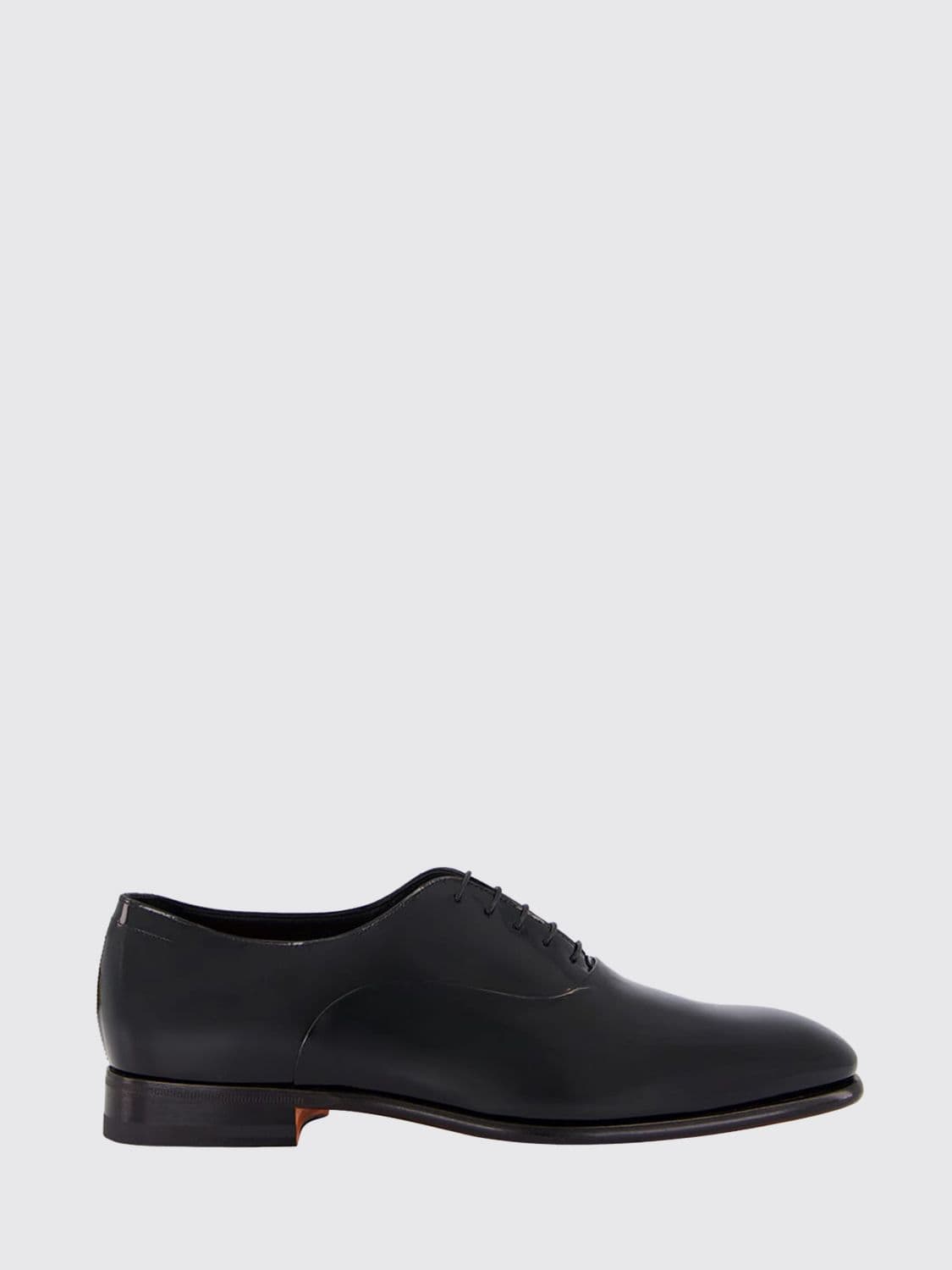 Santoni Patent Leather Oxford Shoes
