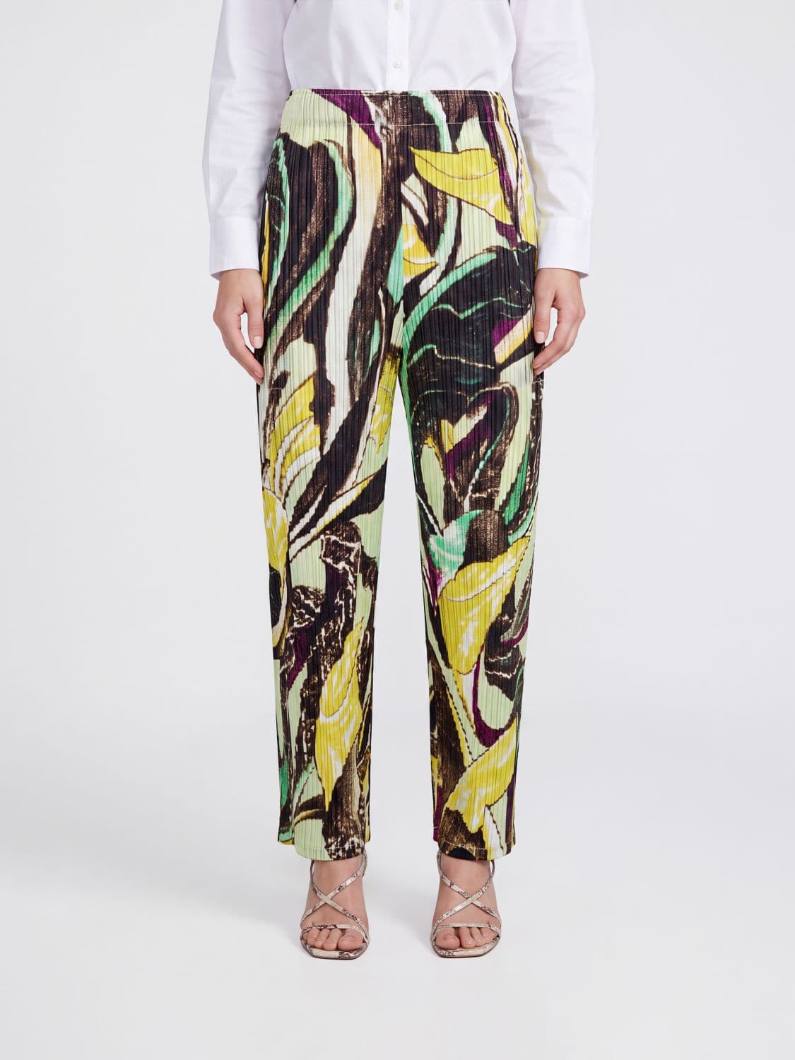 Pleats Please Issey Miyake Pants Woman color Green