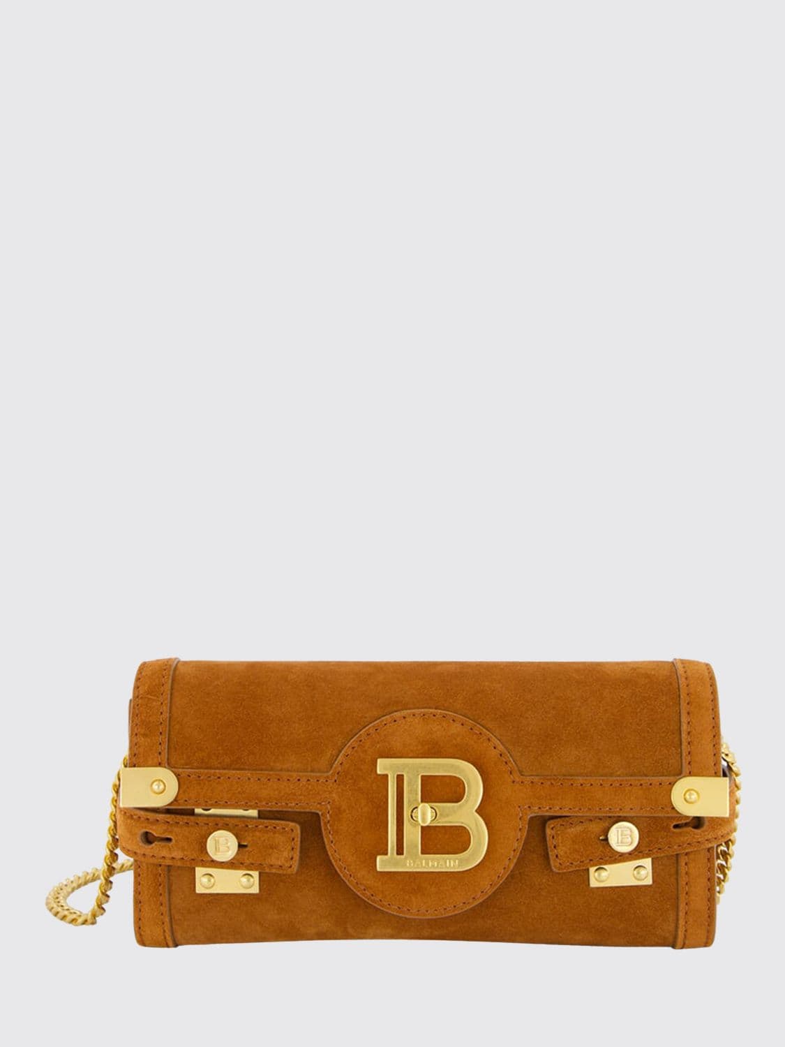 Balmain B-Buzz Suede Bag