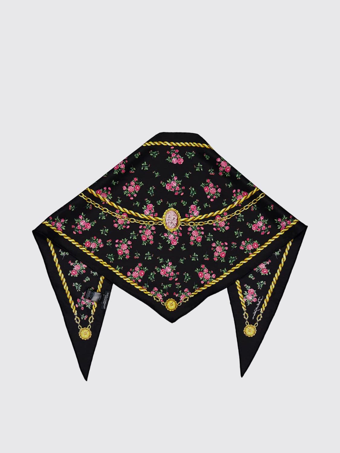 Dolce & Gabbana Silk Floral Print Scarf