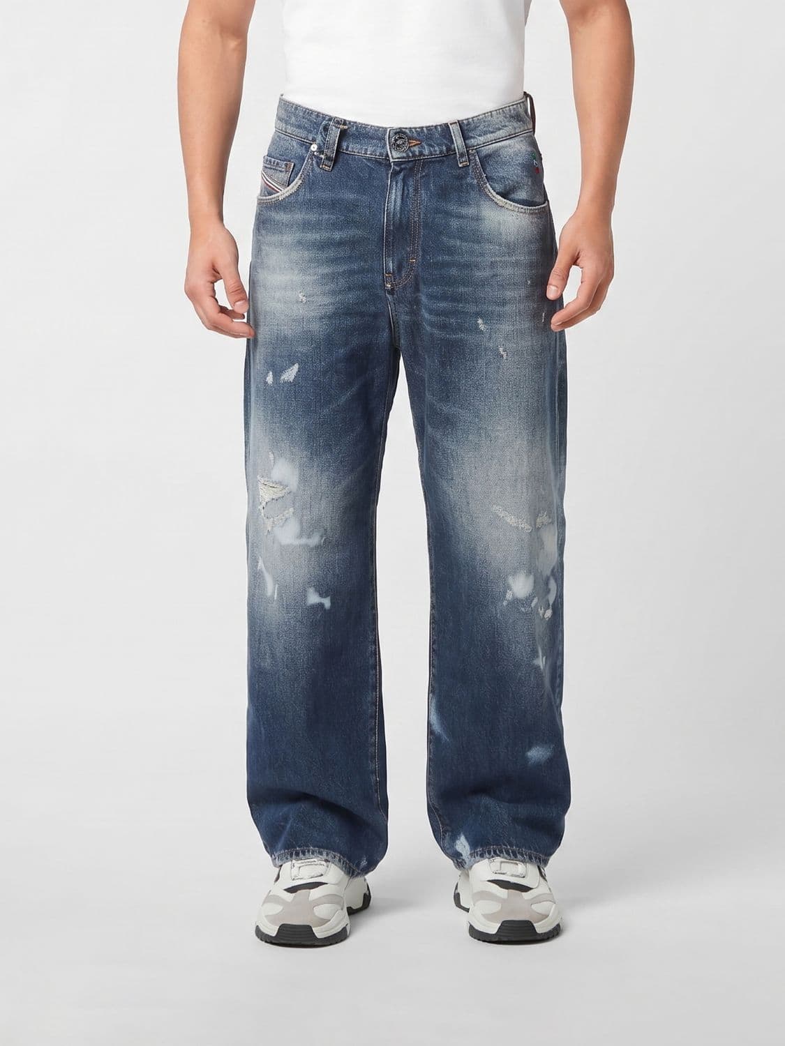 Philipp Plein Wide-Leg Jeans in Denim