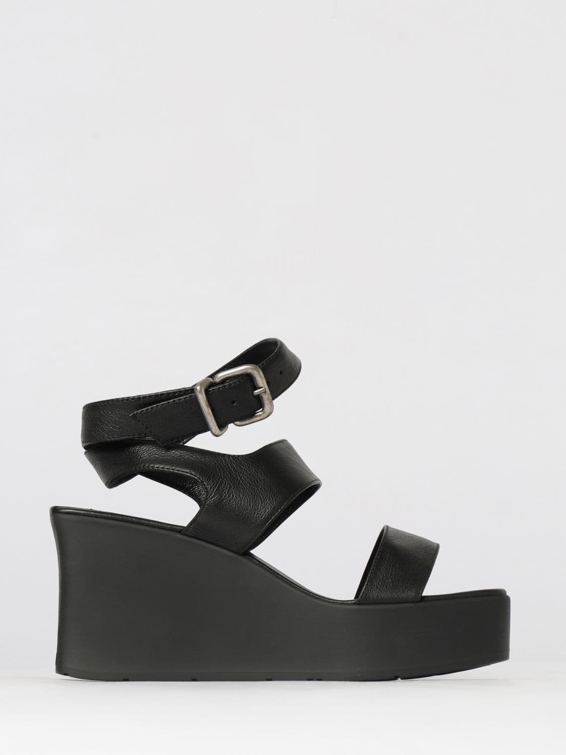 Vic Matié Leather Wedge Sandal