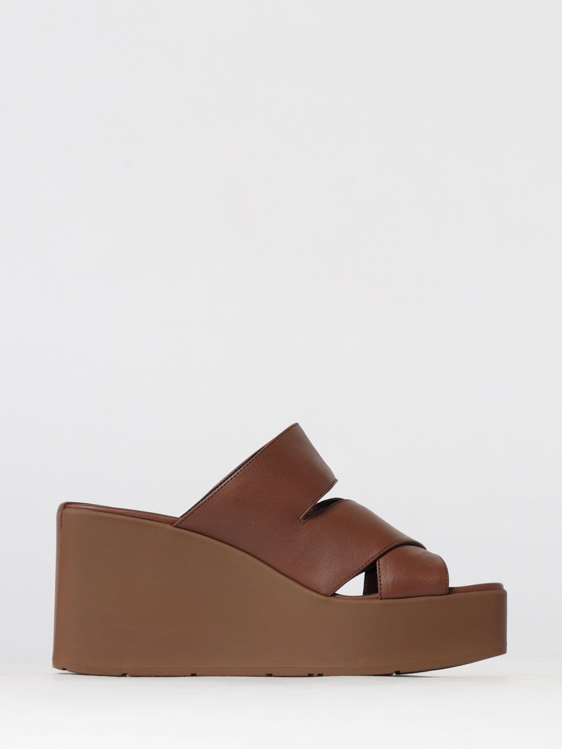 Vic Matié Leather Wedge Sandal