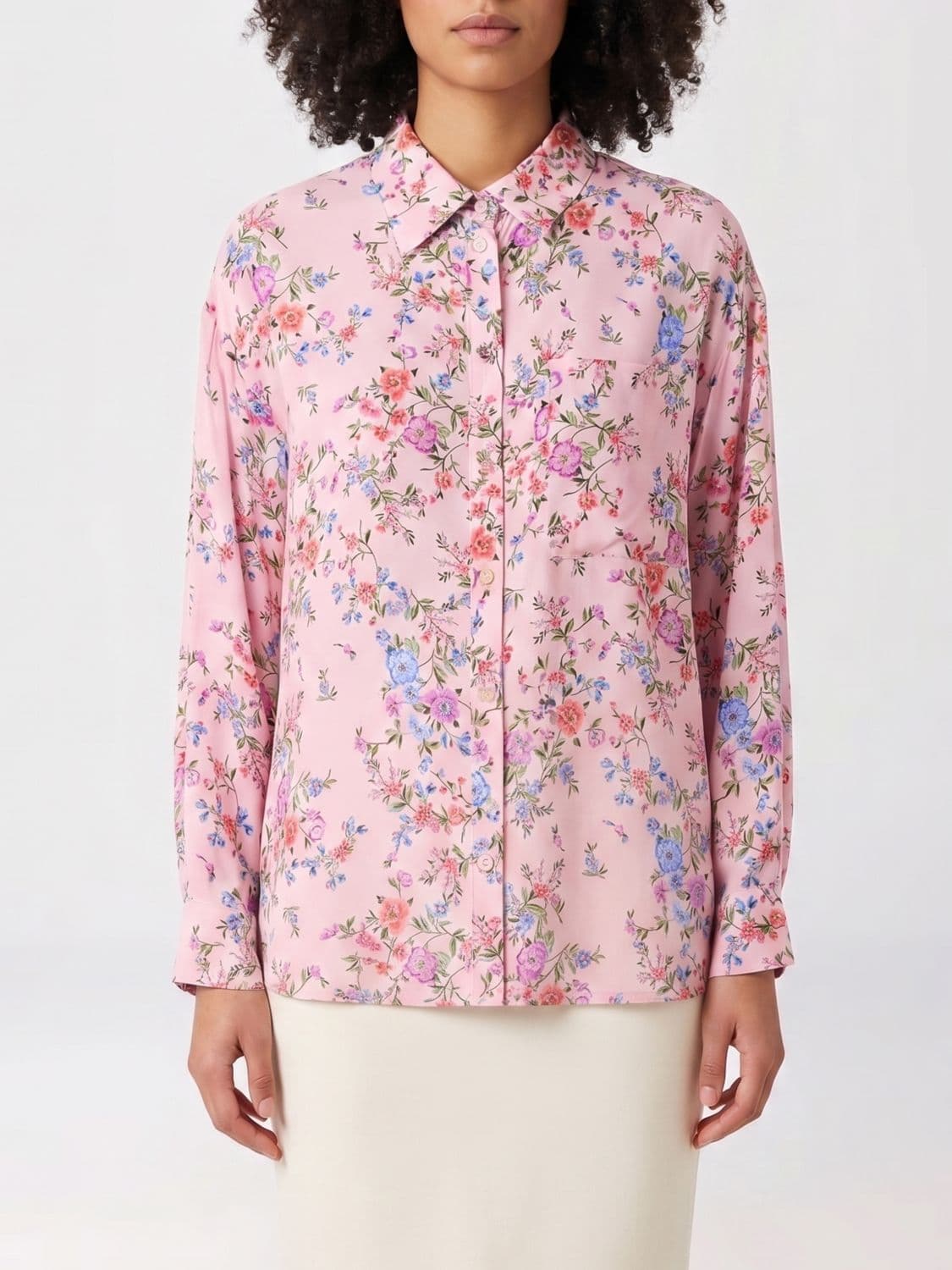 Liu Jo Viscose Floral Print Shirt · 38