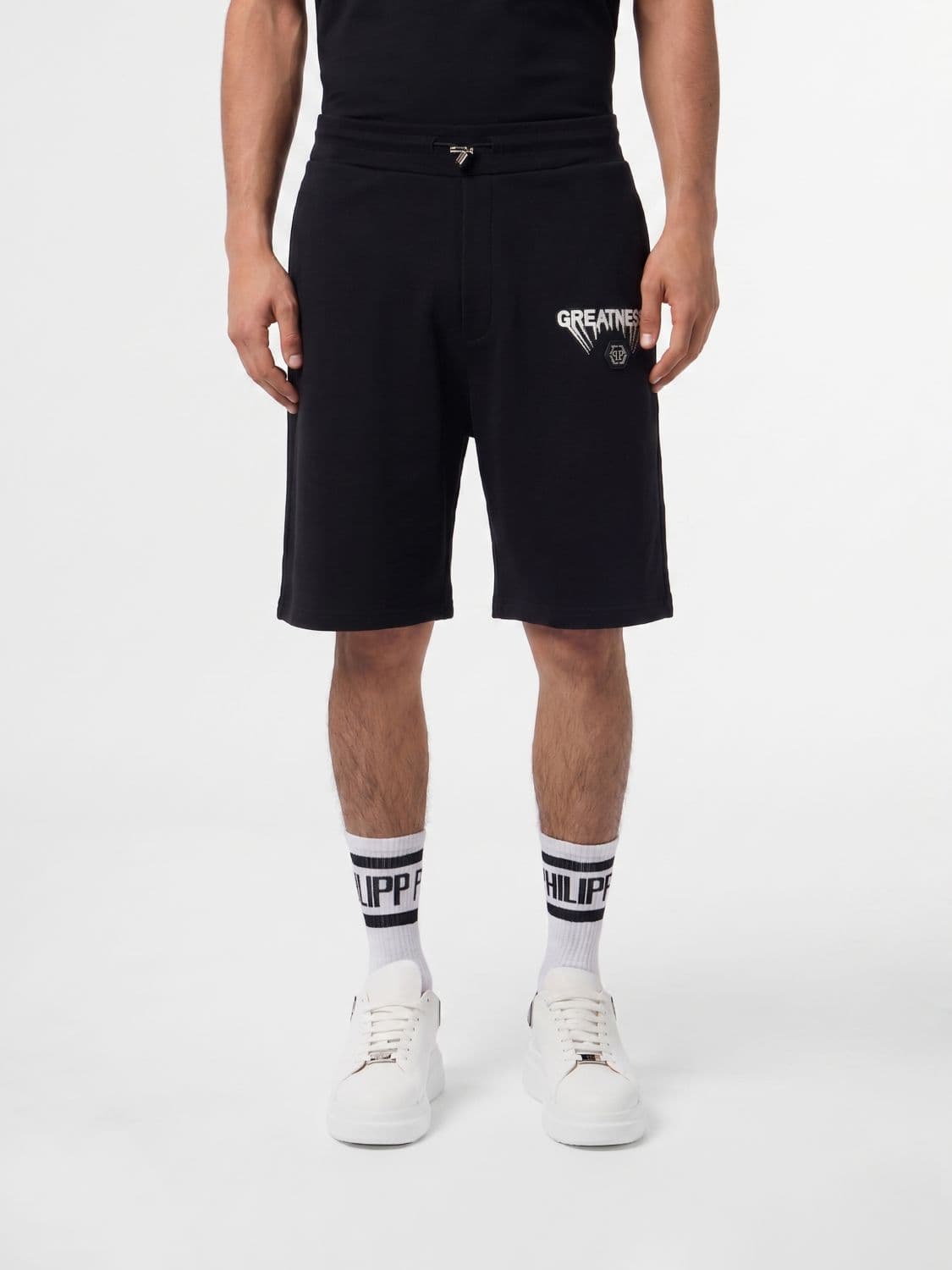 Philipp Plein Cotton Jogging Shorts