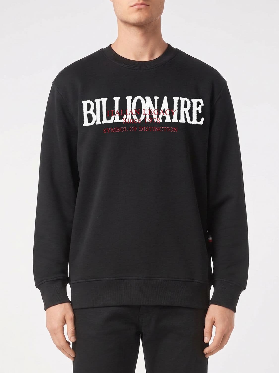 Billionaire Cotton Crewneck Sweatshirt with Logo