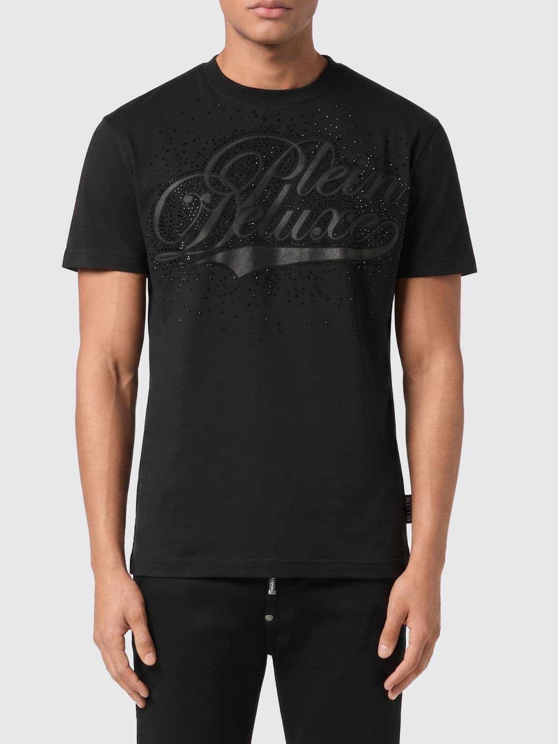 Philipp Plein T-shirt with Rhinestone Logo