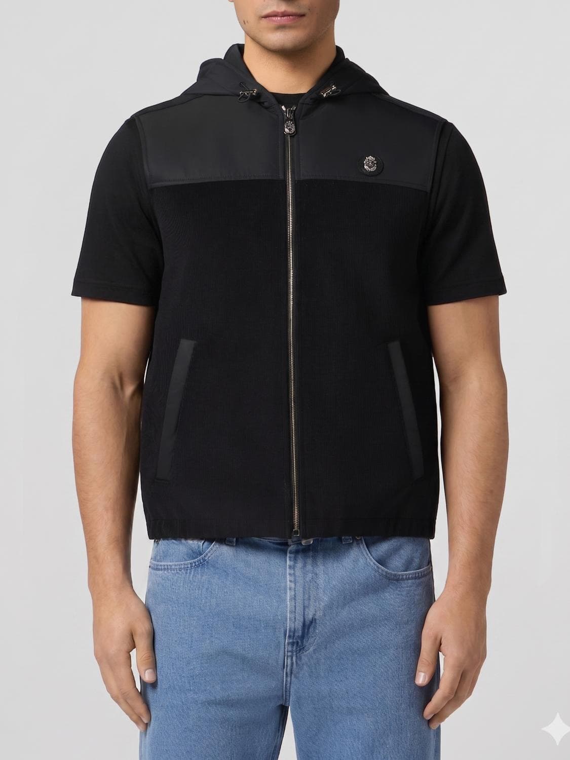 Billionaire Cotton and Lycra Vest with Logo
