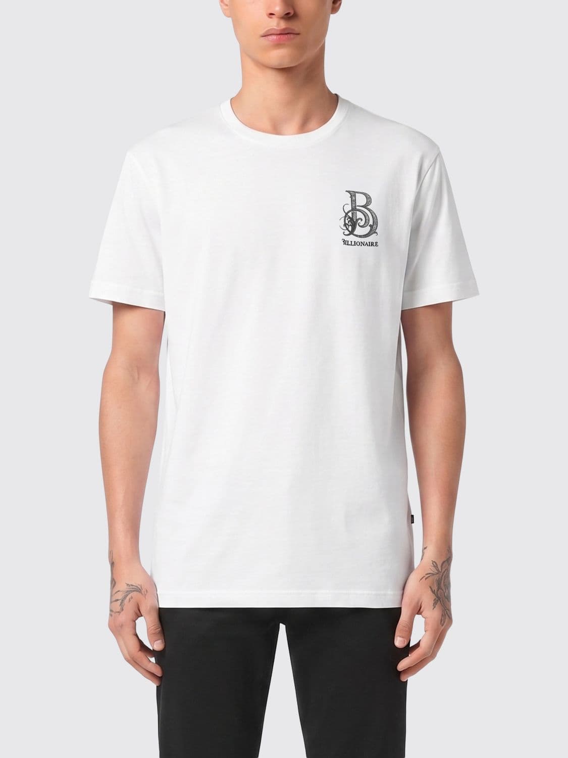 Billionaire Cotton T-Shirt with Logo