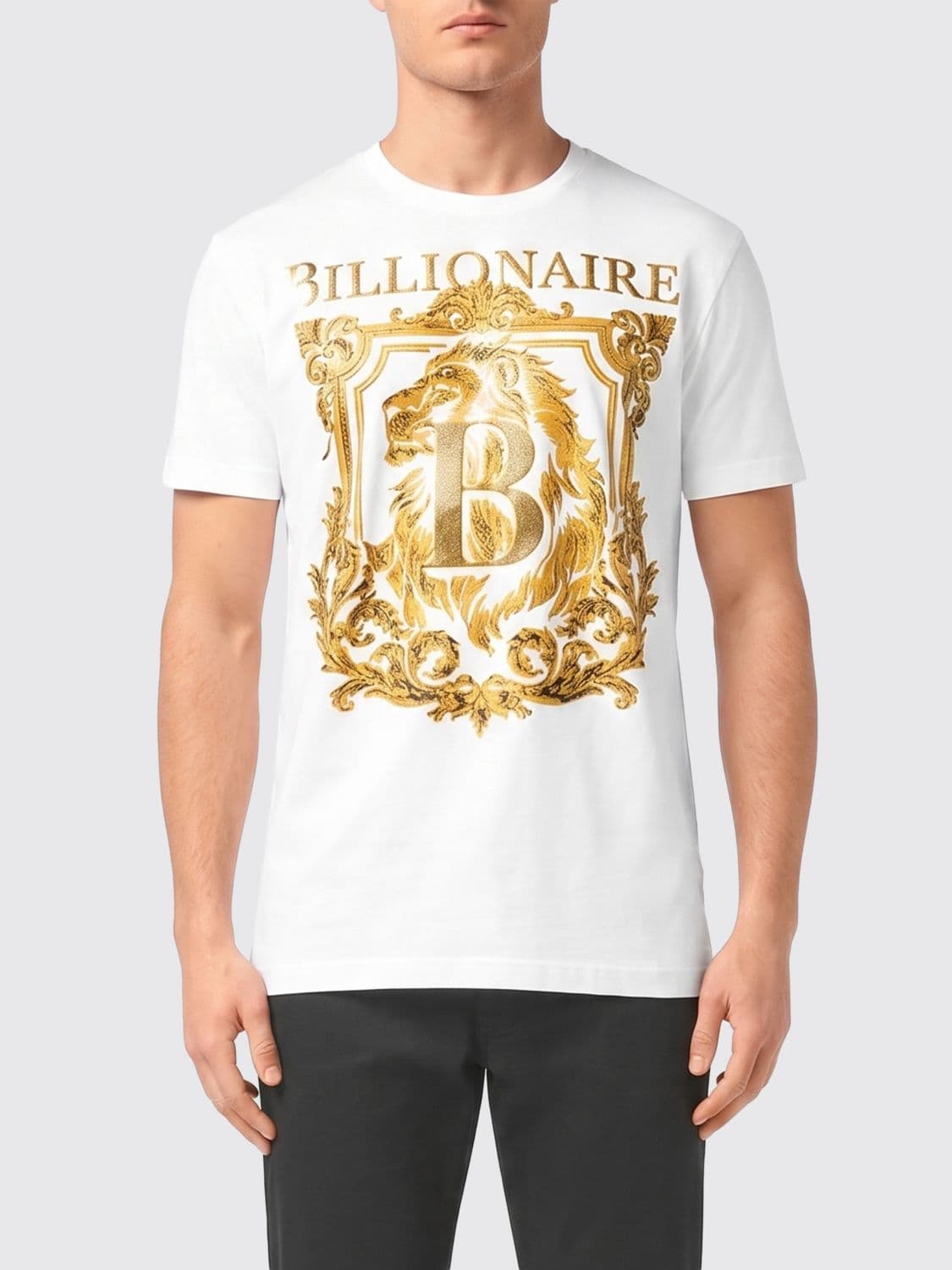 Billionaire Embroidered Cotton T-Shirt