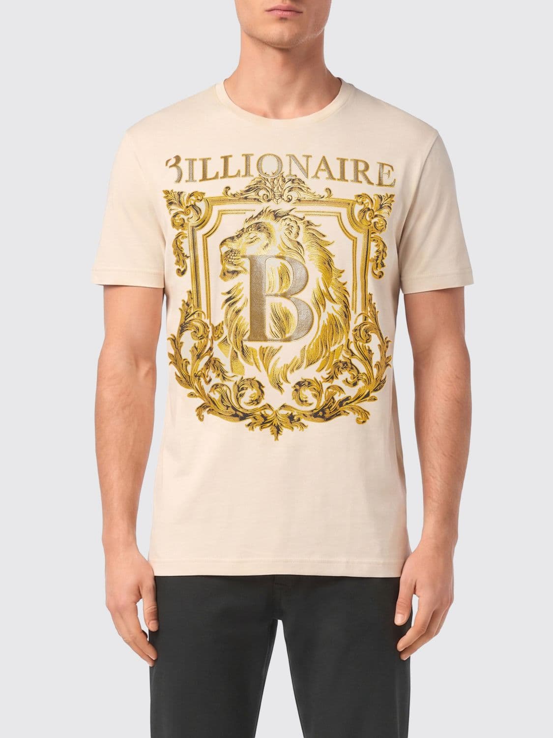 Billionaire Embroidered Cotton T-Shirt