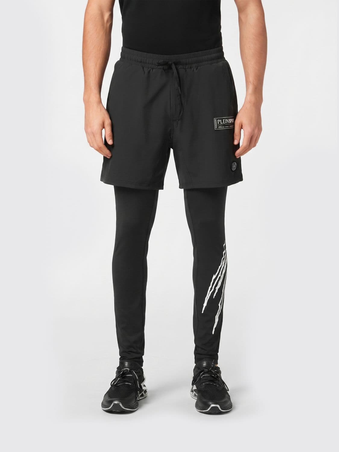 Plein Sport Stretch Technical Fabric Track Pants