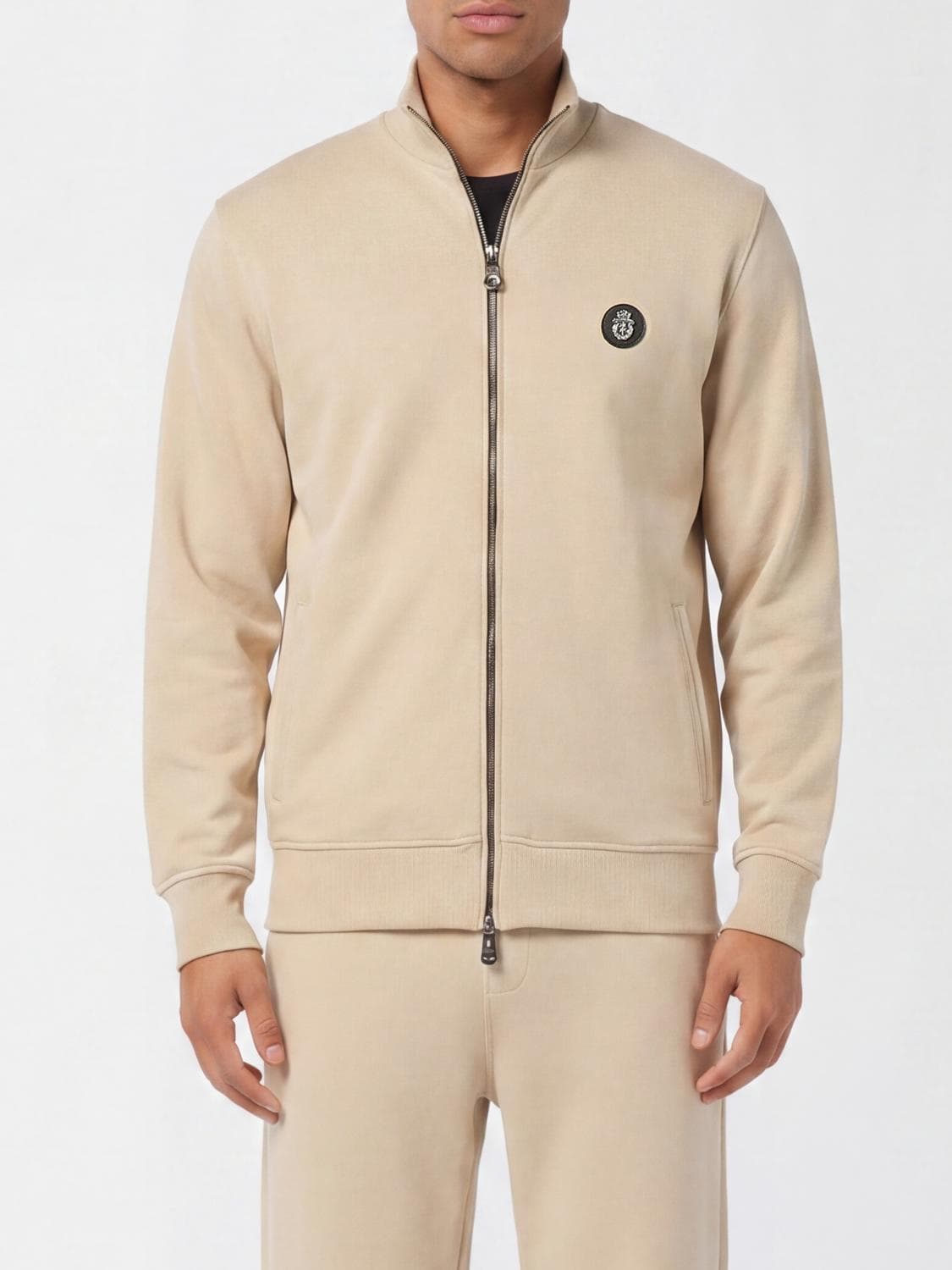 Billionaire Cotton Bomber Jacket with Logo