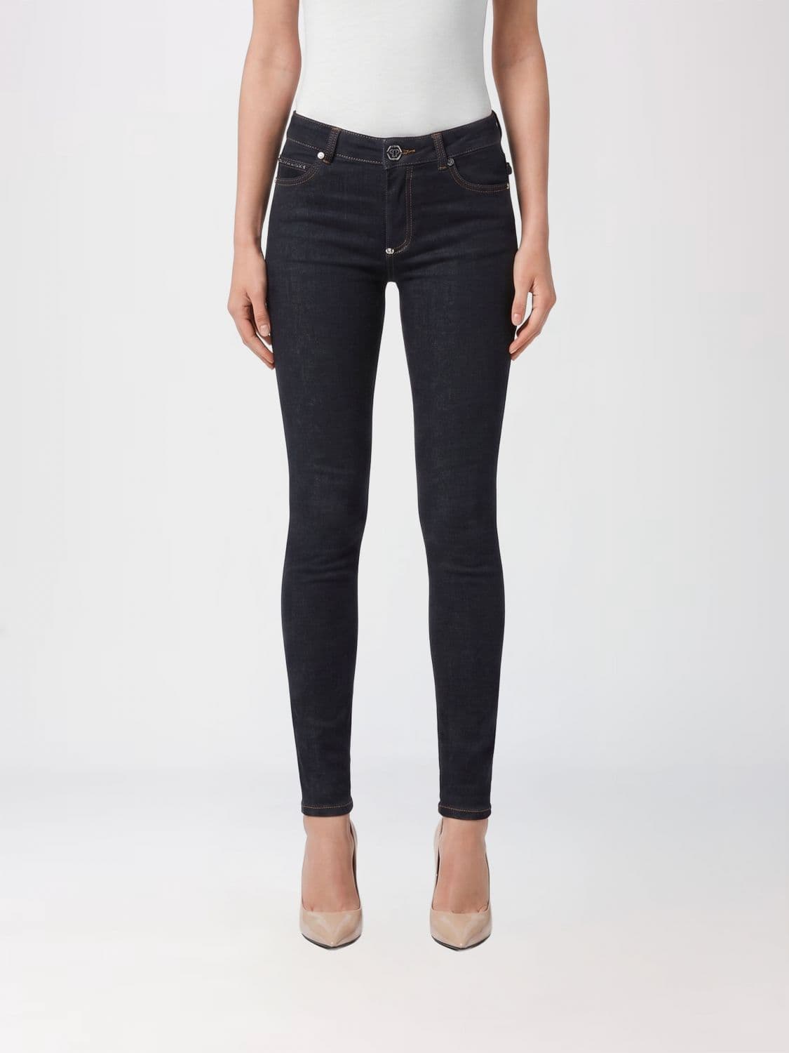 Philipp Plein Skinny Fit Stretch Denim Jeans
