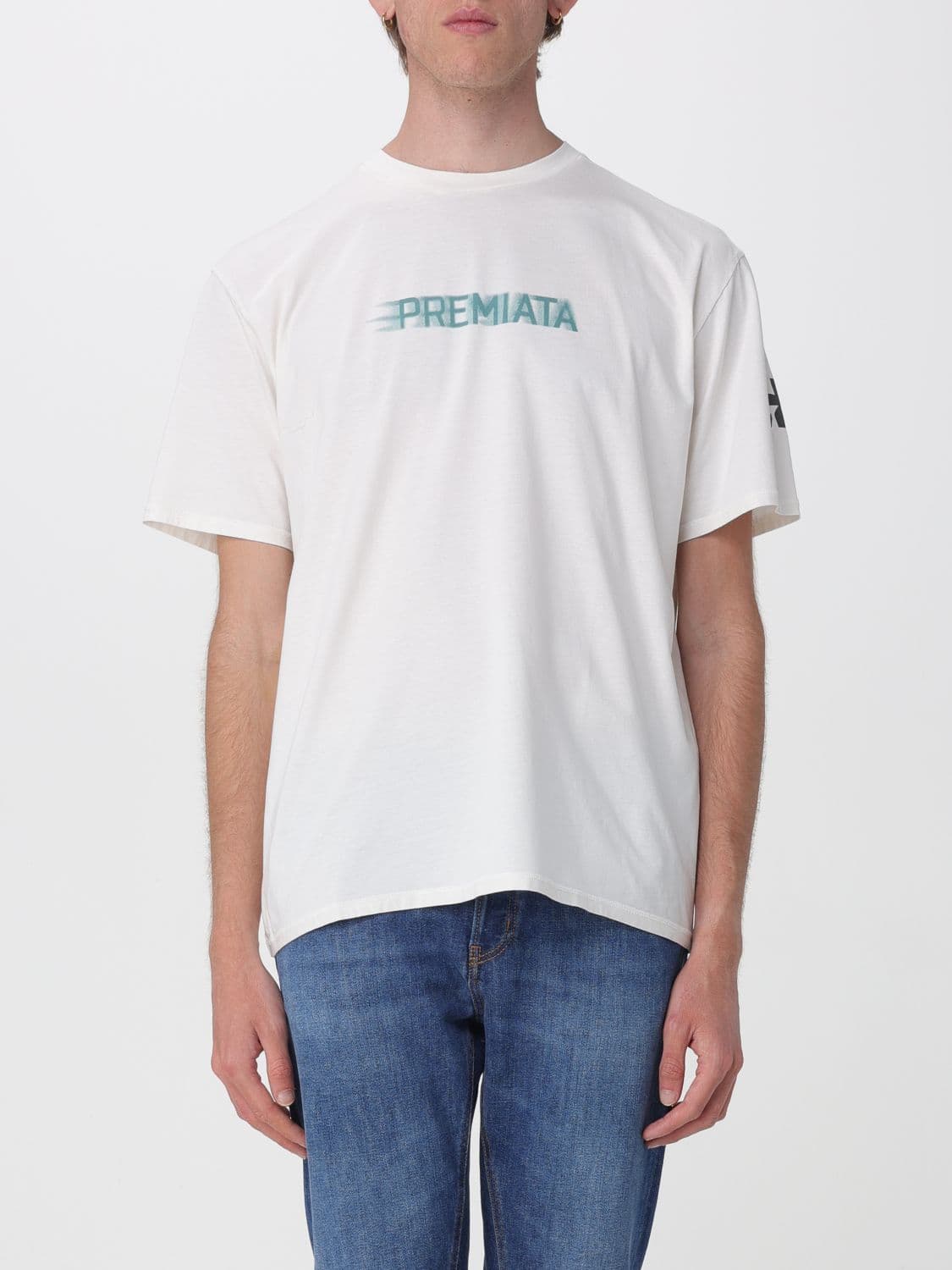 Premiata Cotton T-Shirt with Printed Logo