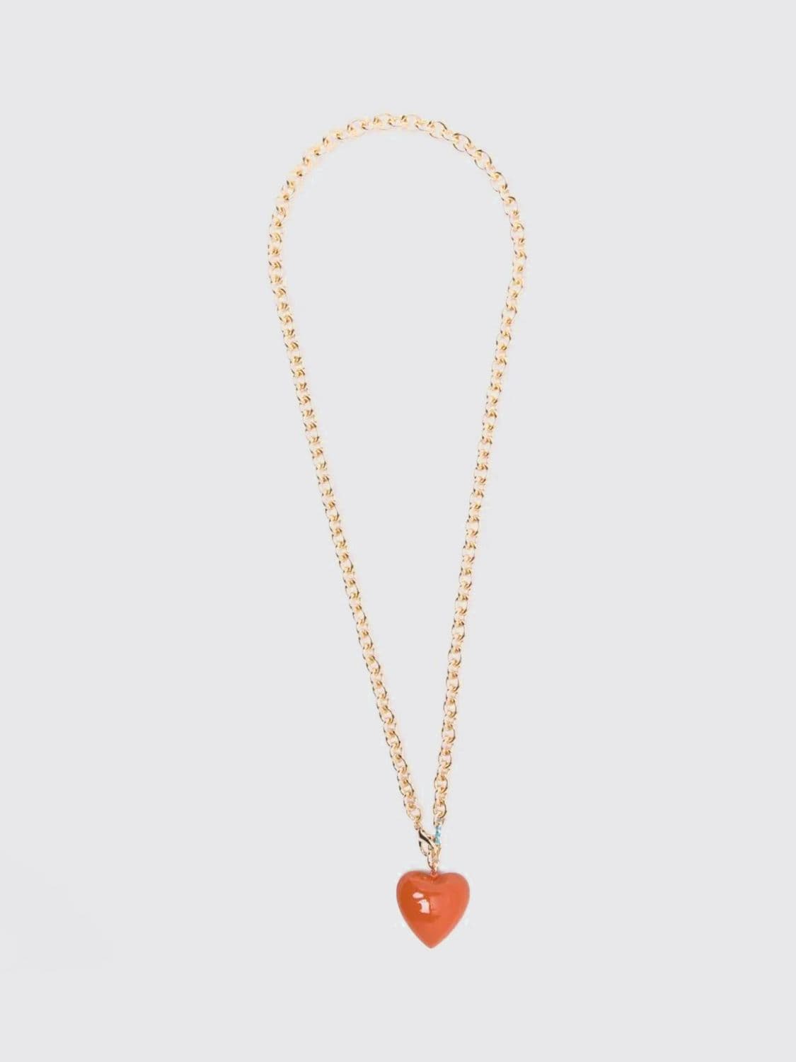 Roxanne Assoulin Brass Necklace with Enamelled Charm