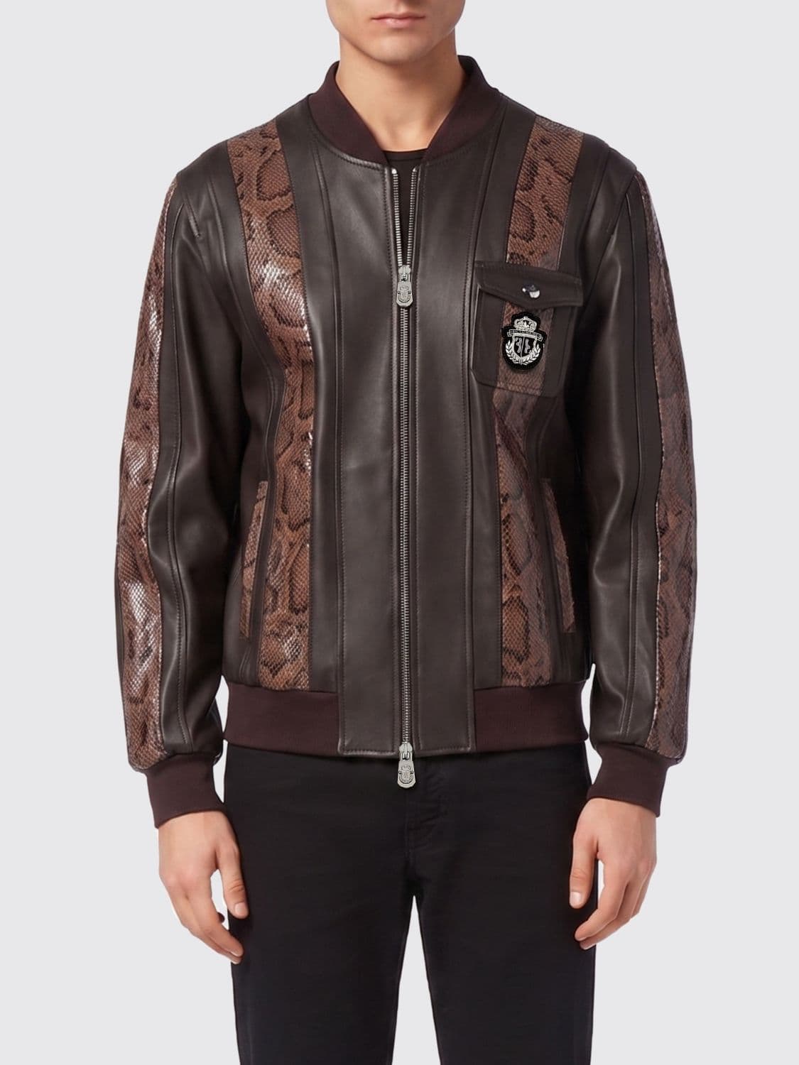 Billionaire Leather Bomber Jacket