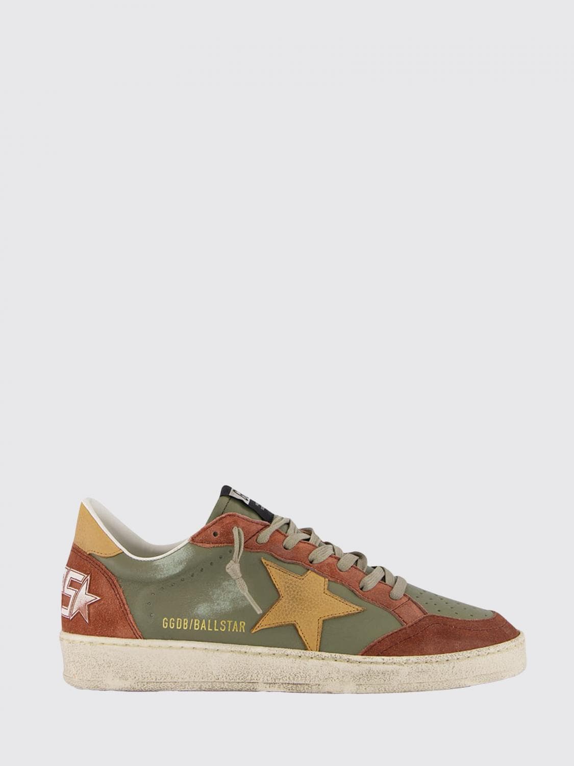 Golden Goose Ball Star Distressed Leather Sneakers