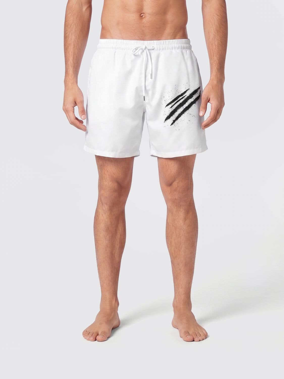 Plein Sport Printed Technical Fabric Swim Trunks