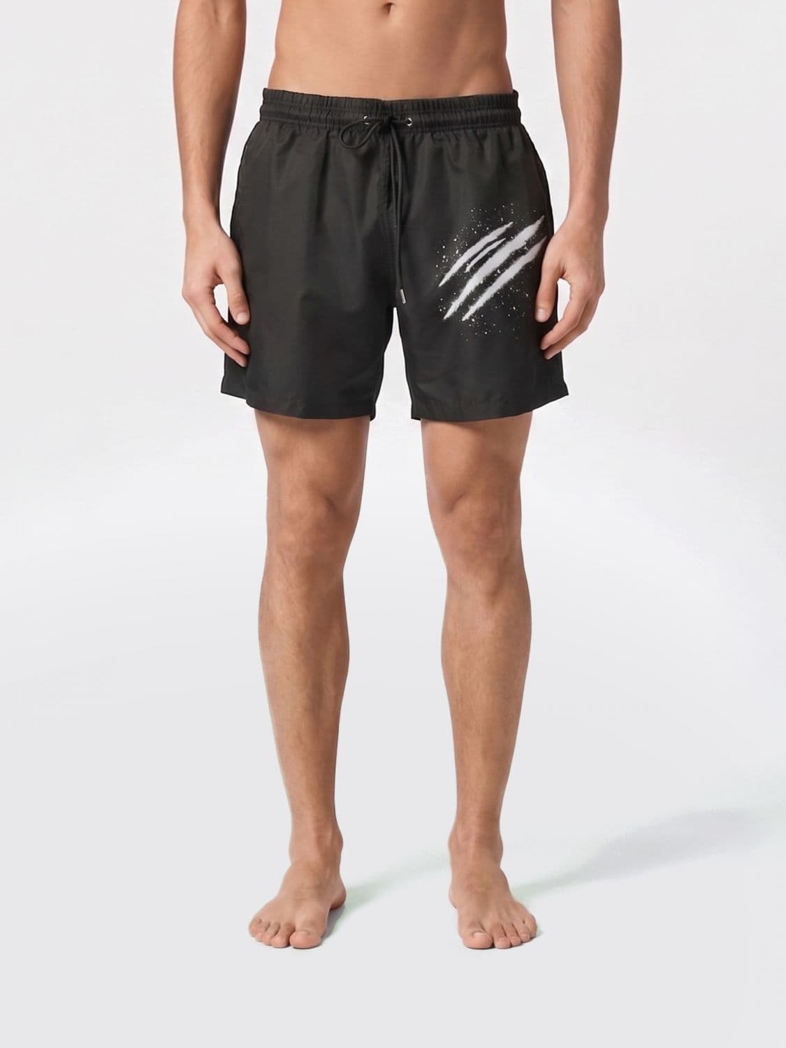 Plein Sport Printed Technical Fabric Swim Trunks