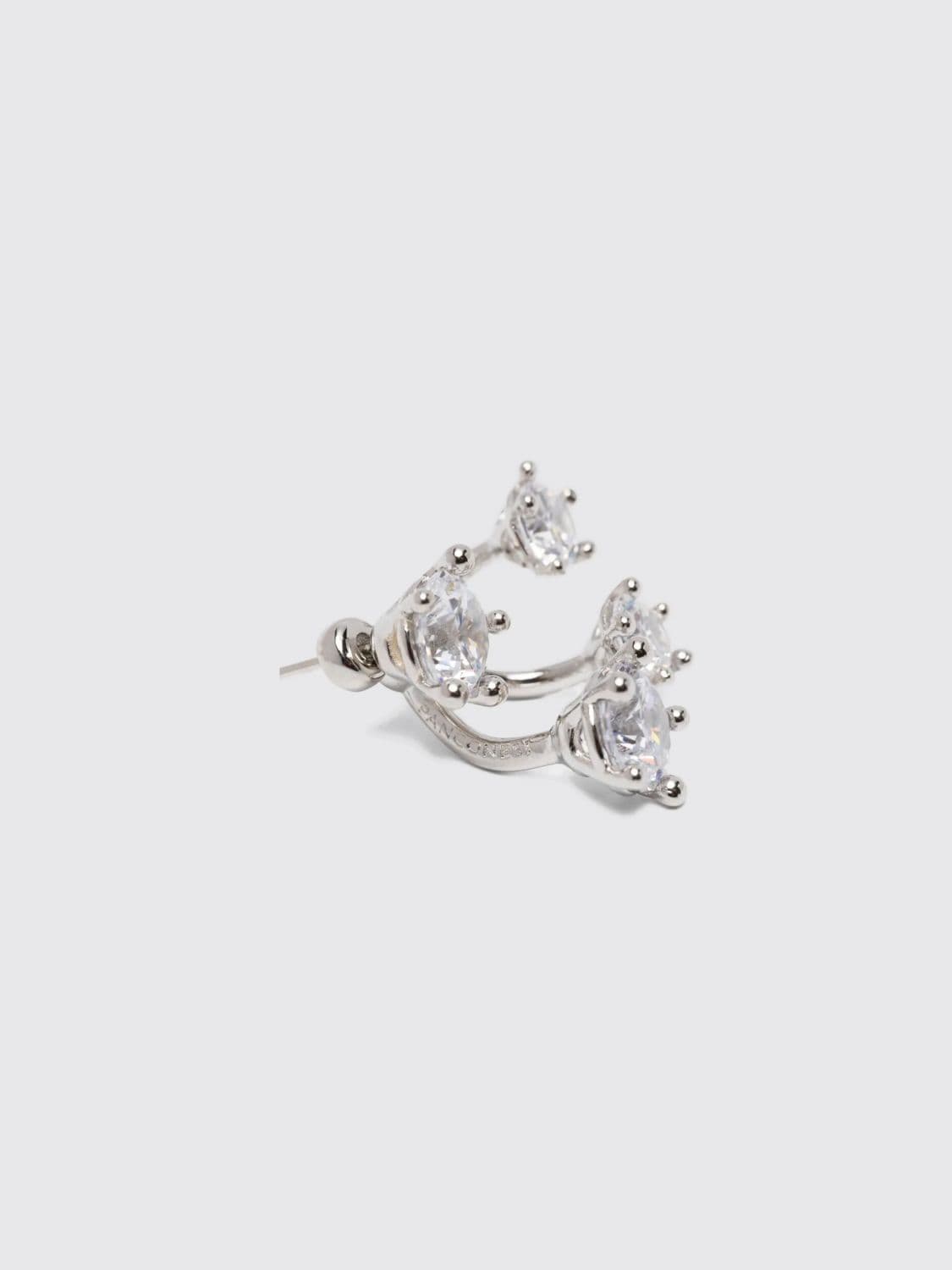 Panconesi Constellation Cluster Brass Earrings with Set Zircons · OS