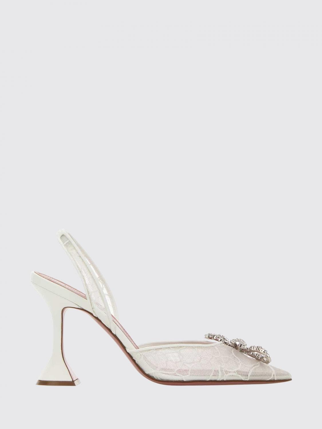 Amina Muaddi Pump Woman color Ivory
