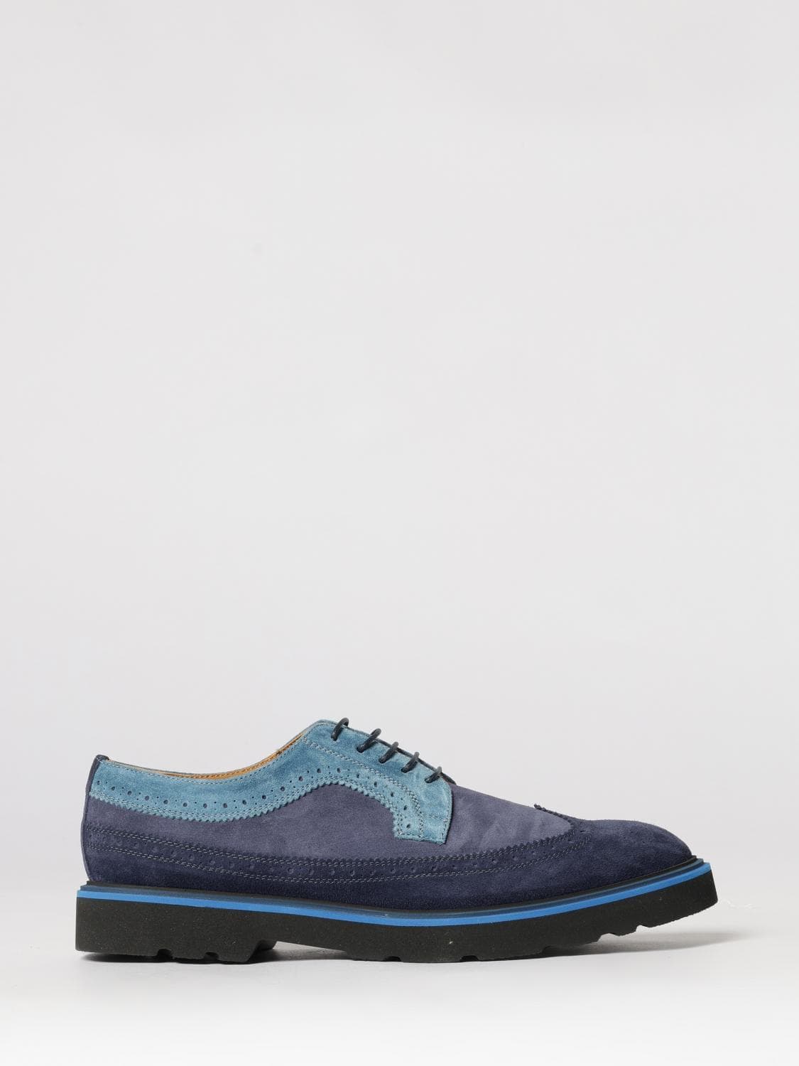 Paul Smith Suede Derby Shoes with Brogue Pattern