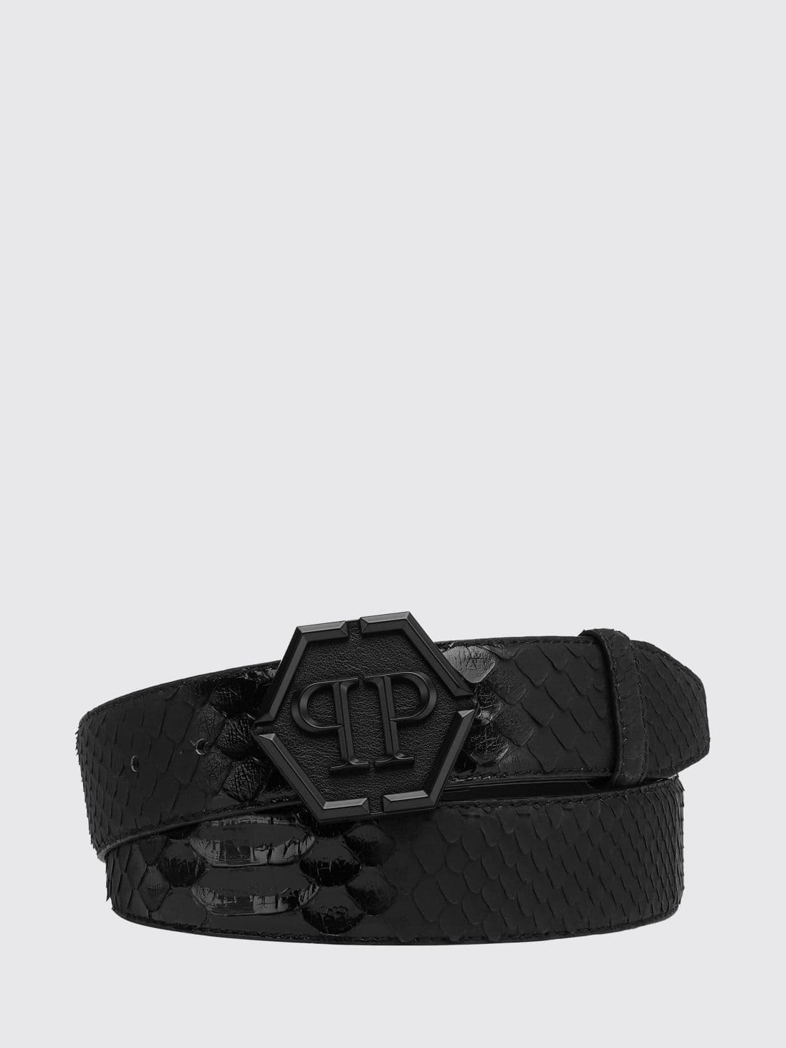 Philipp Plein Python Leather Belt