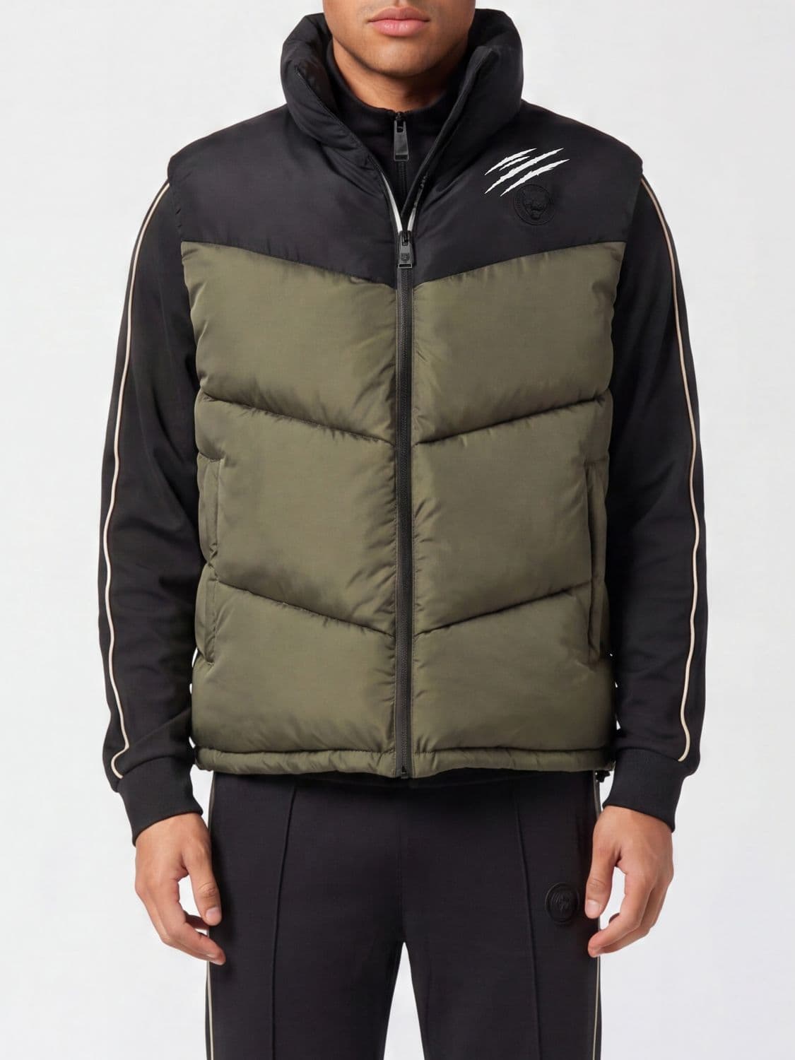 Plein Sport Logo Padded Nylon Vest