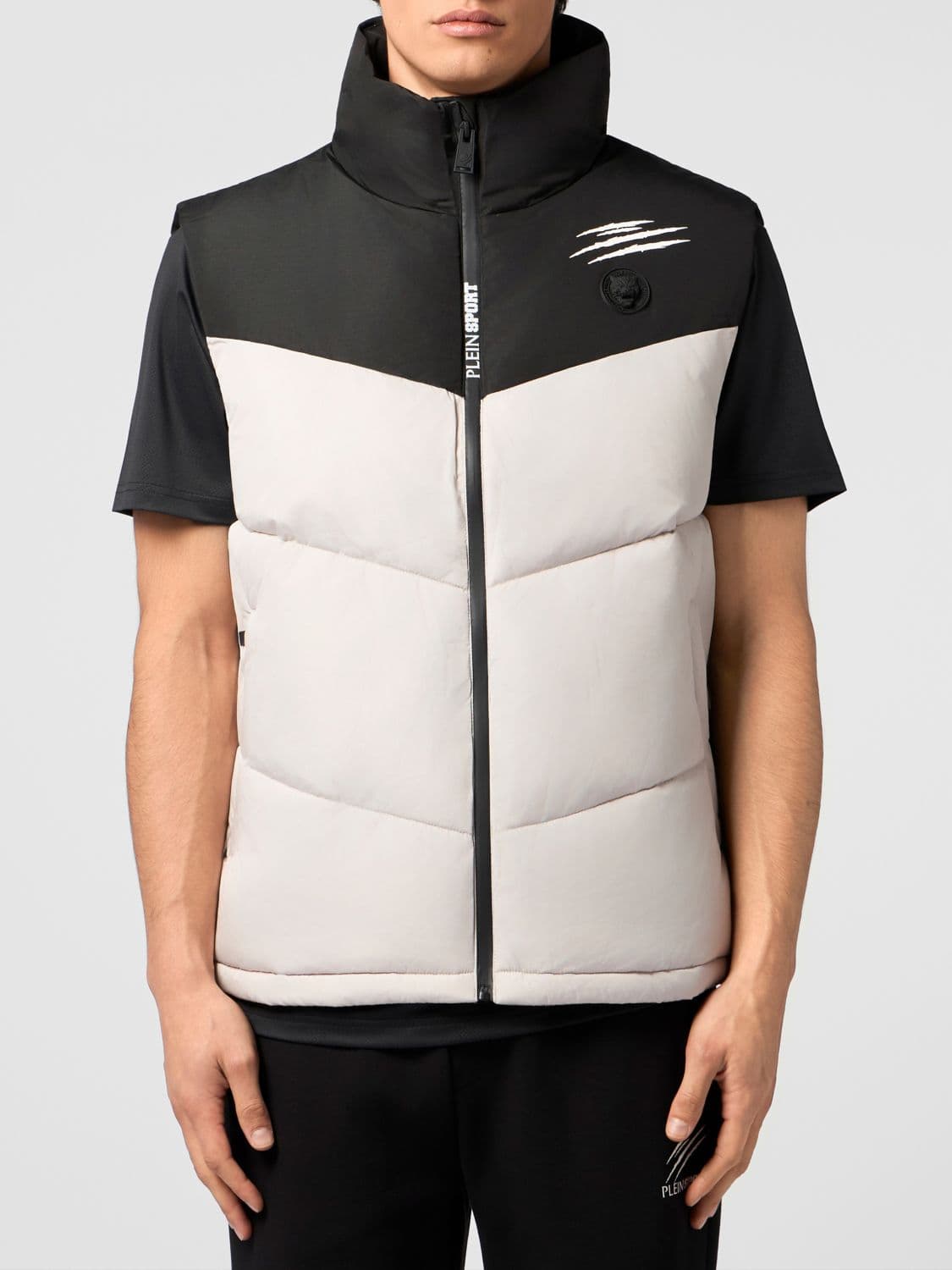 Plein Sport Logo Padded Nylon Vest